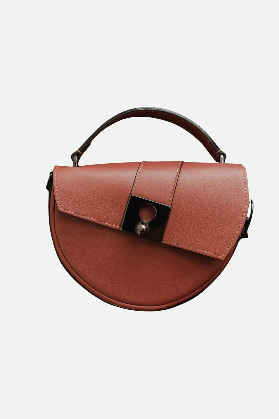 Nodie's Côme sac demi-lune cuir vieux rose grainé