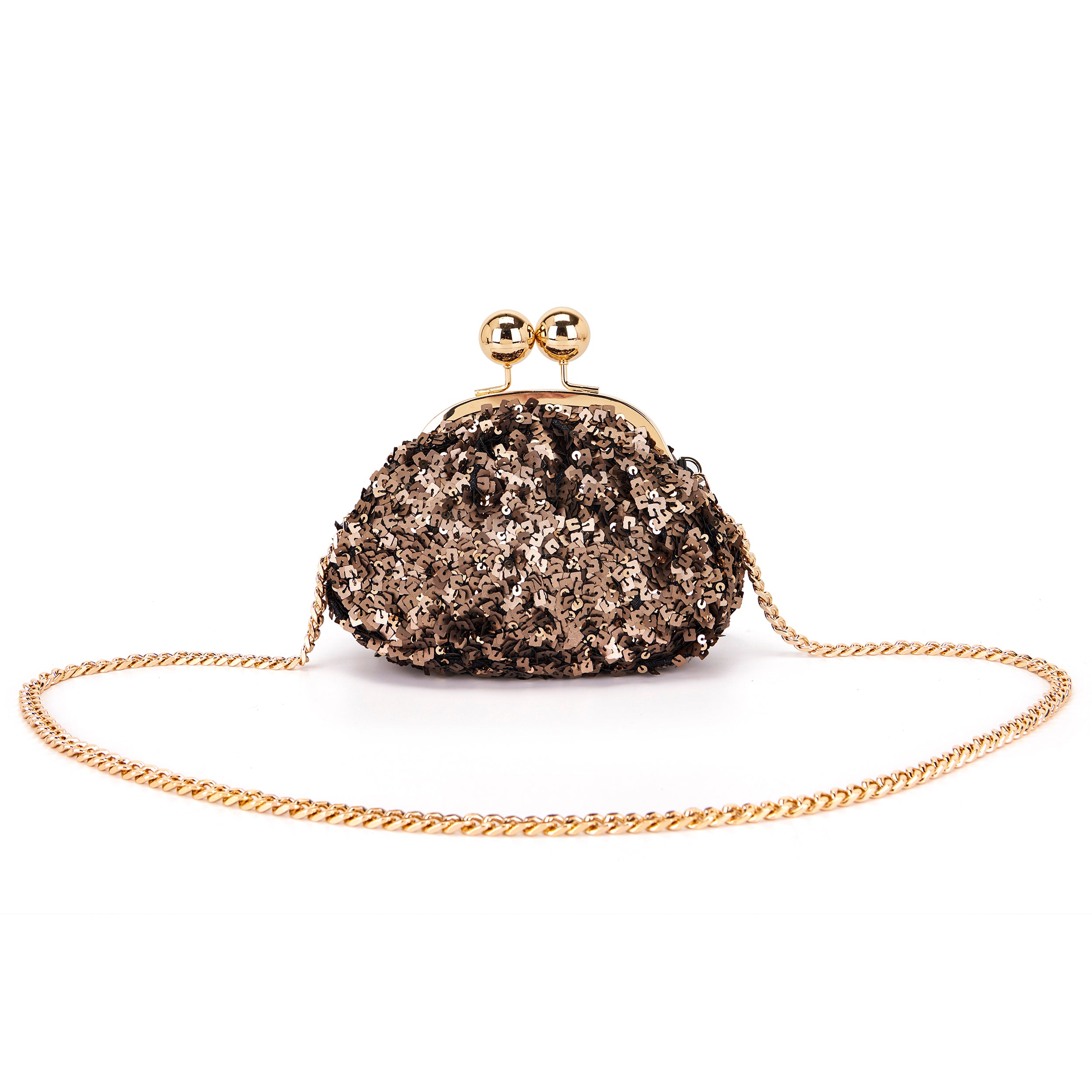 La Carrie Bag Capsule sac bandoulière bronze 25x8x14cm