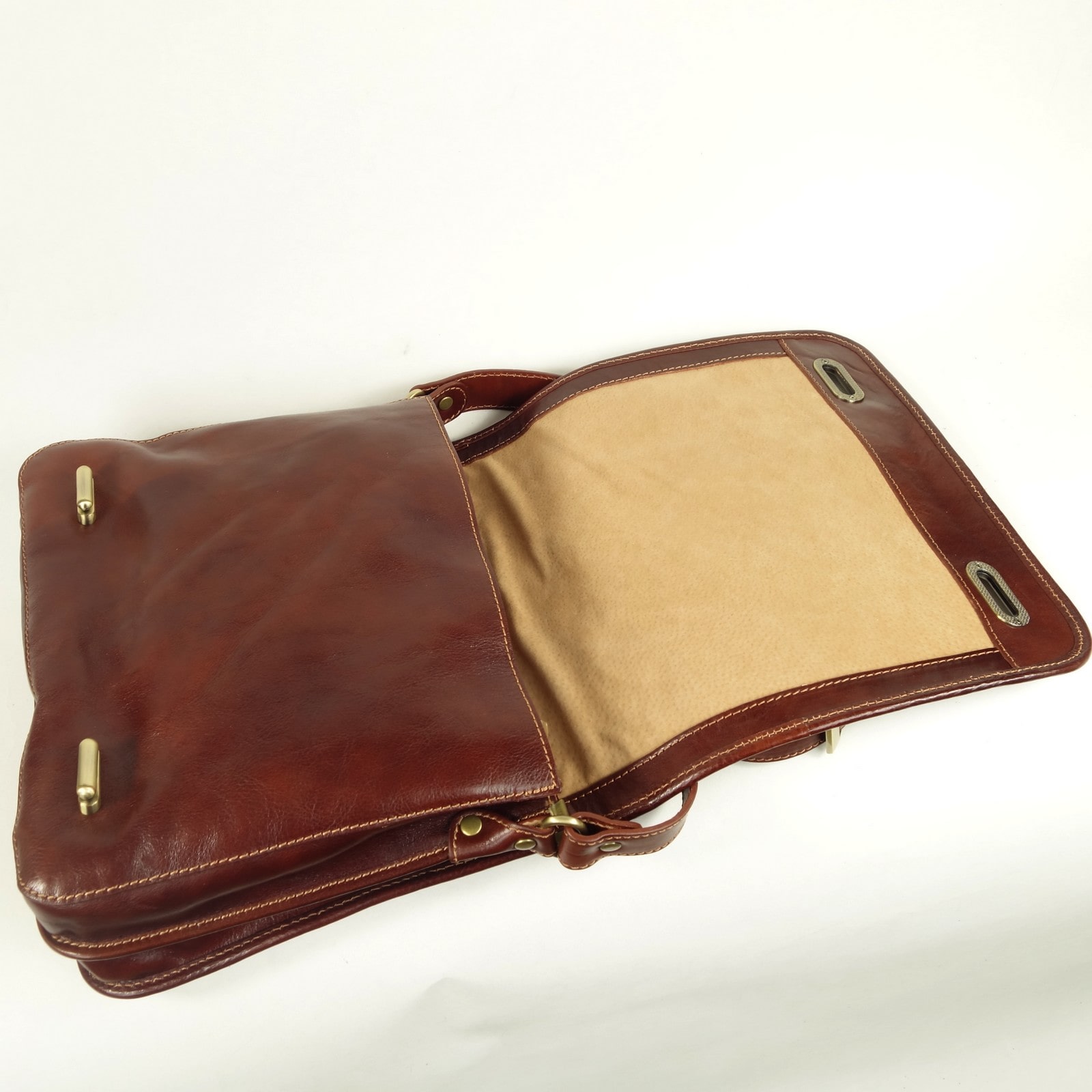 Collection Esprit Cuir Sac bandoulière & sacoche LUIGI sacoche cuir marron