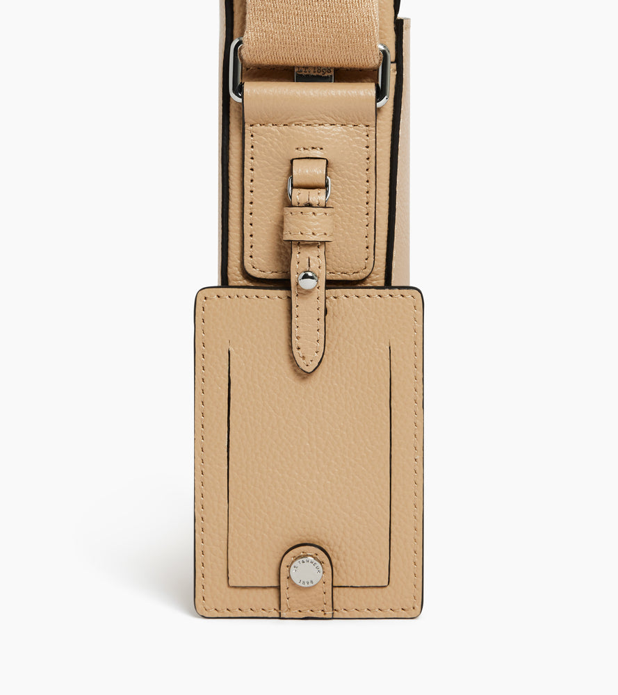 Le Tanneur Emile petite sacoche cuir grainé Desert
