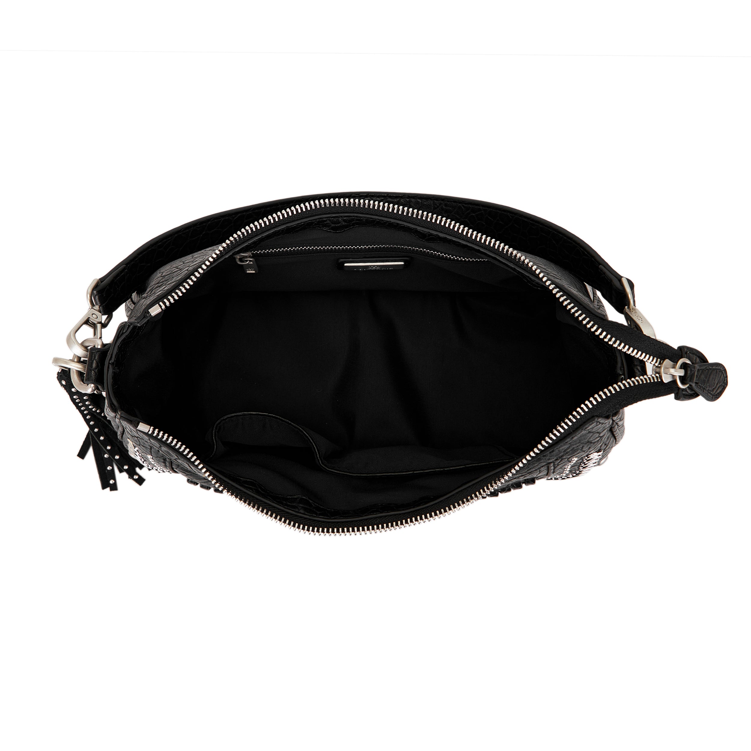 La Carrie Monterrey sac bandoulière noir clouté