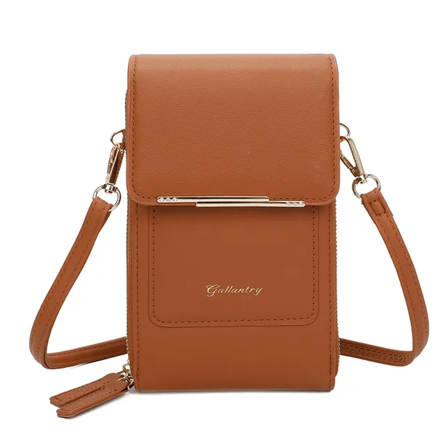 Gallantry Sacs Bandoulière pochette téléphone Camel 19 cm