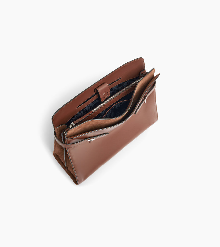 Le Tanneur Emie sac épaule cuir lisse maxi