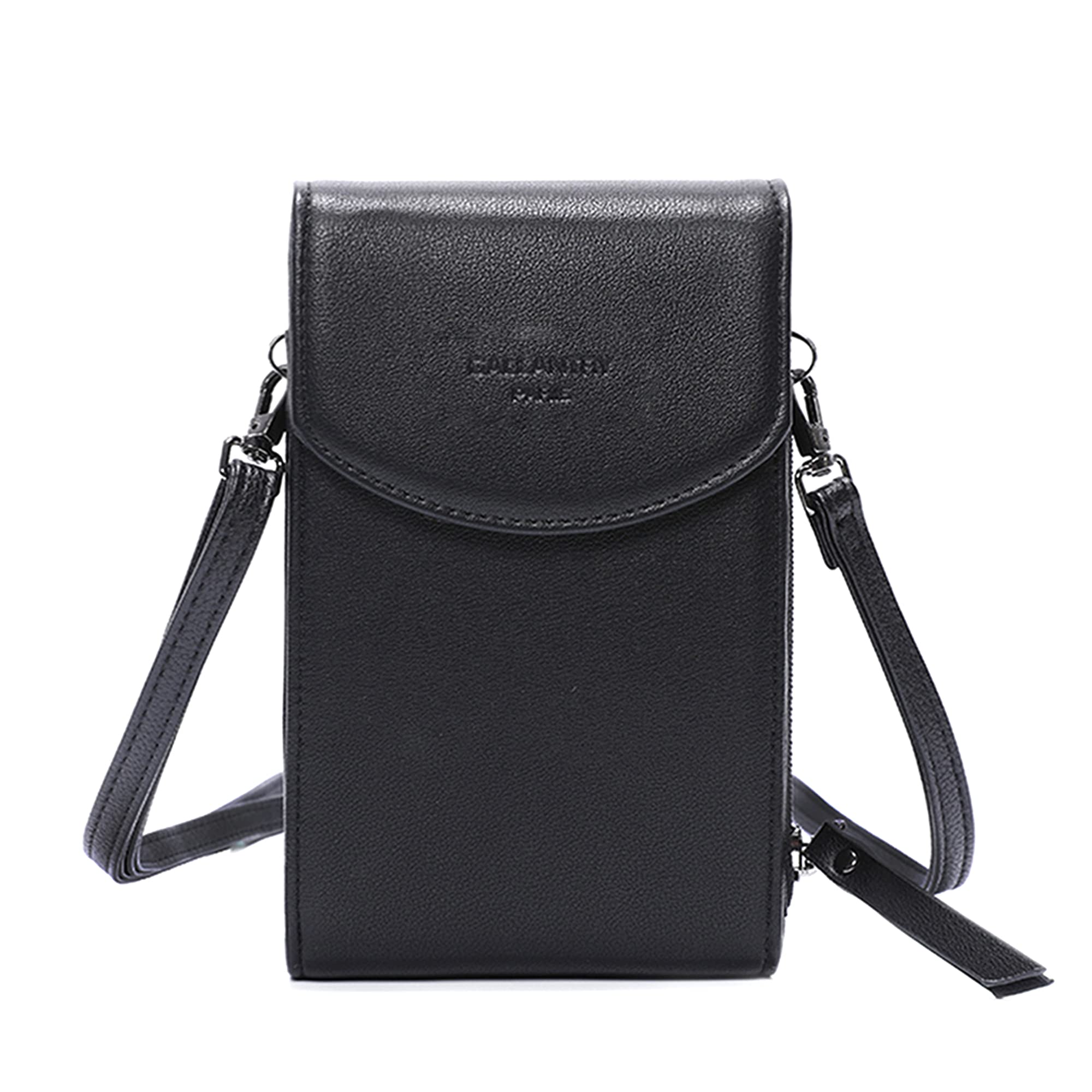 Gallantry Sacs Bandoulière Pochette Smartphone Noir Simili Cuir 11x18cm