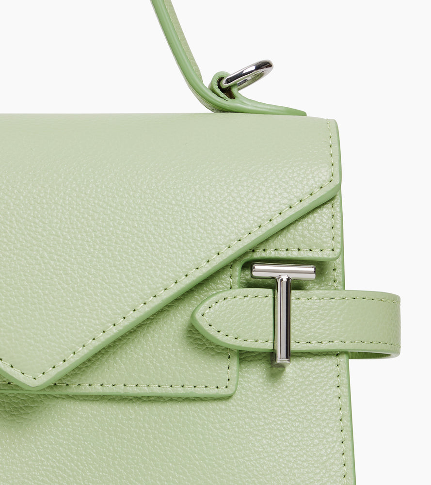 Le Tanneur Emilie petit sac à main cuir grainé rabat
