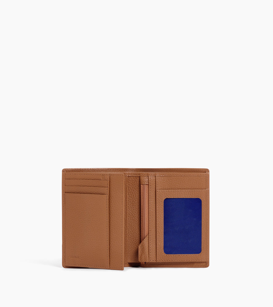 Le Tanneur Charles portefeuille cuir grainé marron tan