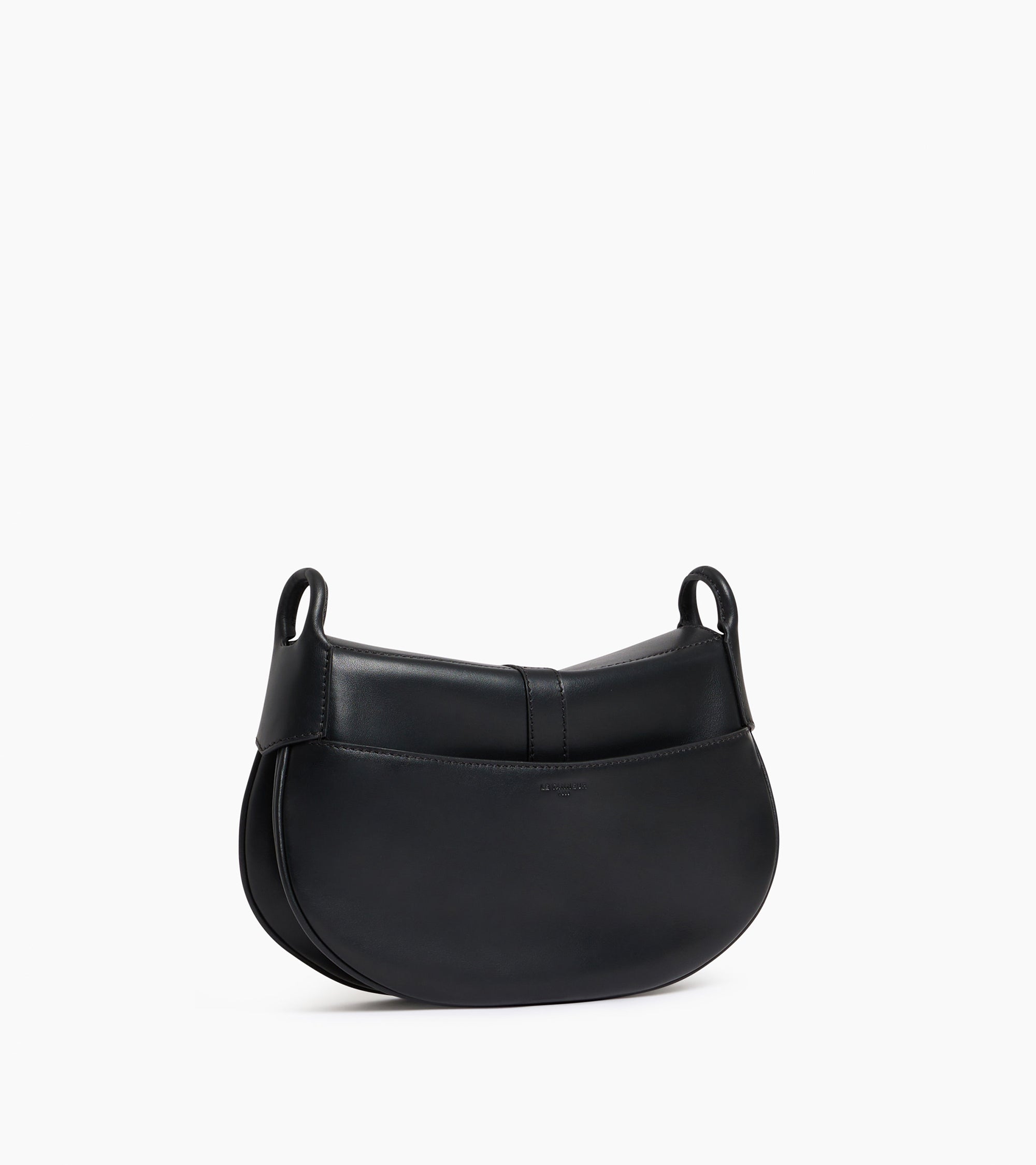 Le Tanneur Pia sac bandoulière cuir lisse noir