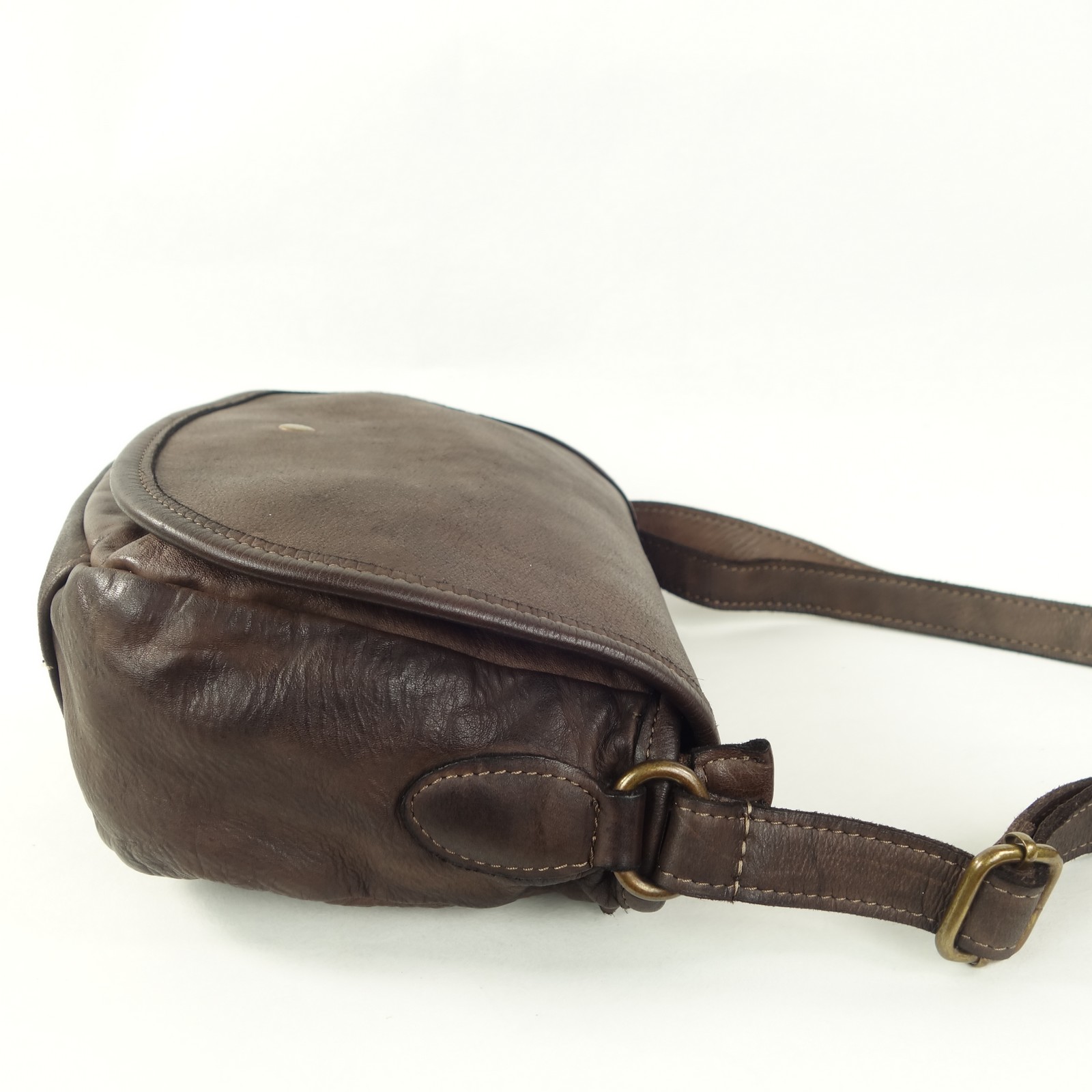 Collection Esprit Cuir KLARA besace cuir marron medium vintage