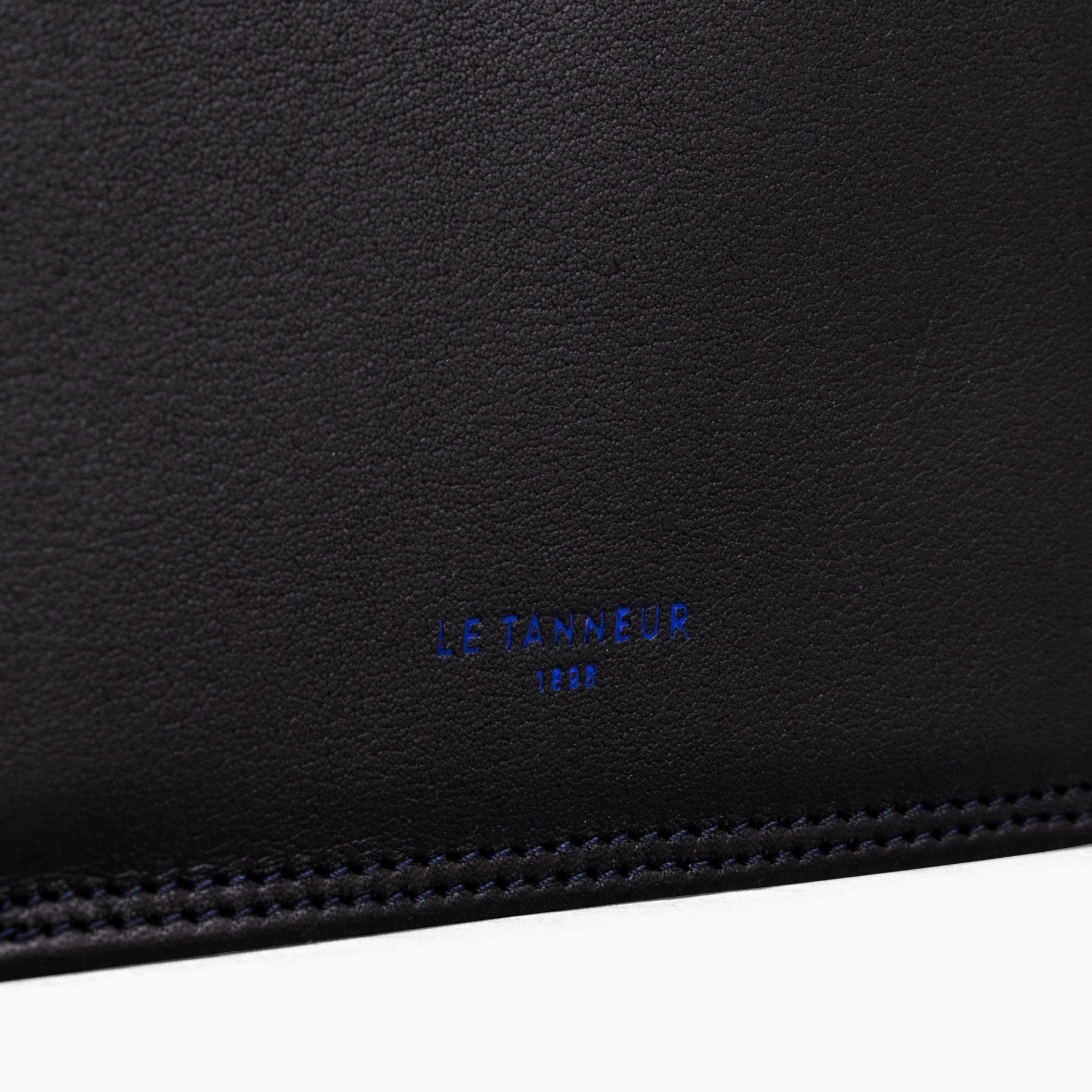 Le Tanneur Charles porte-monnaie boîte cuir noir homme