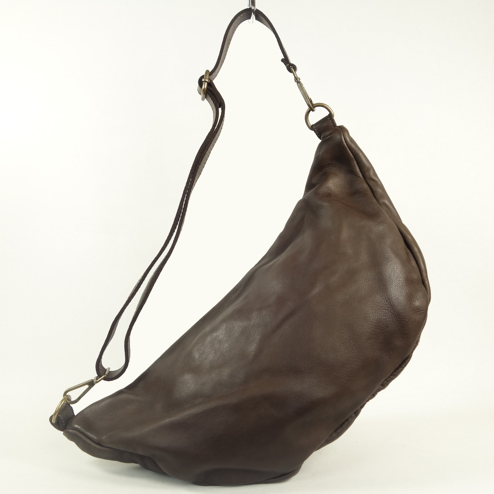 Collection Esprit Cuir Oliver sac banane XL marron cuir vintage