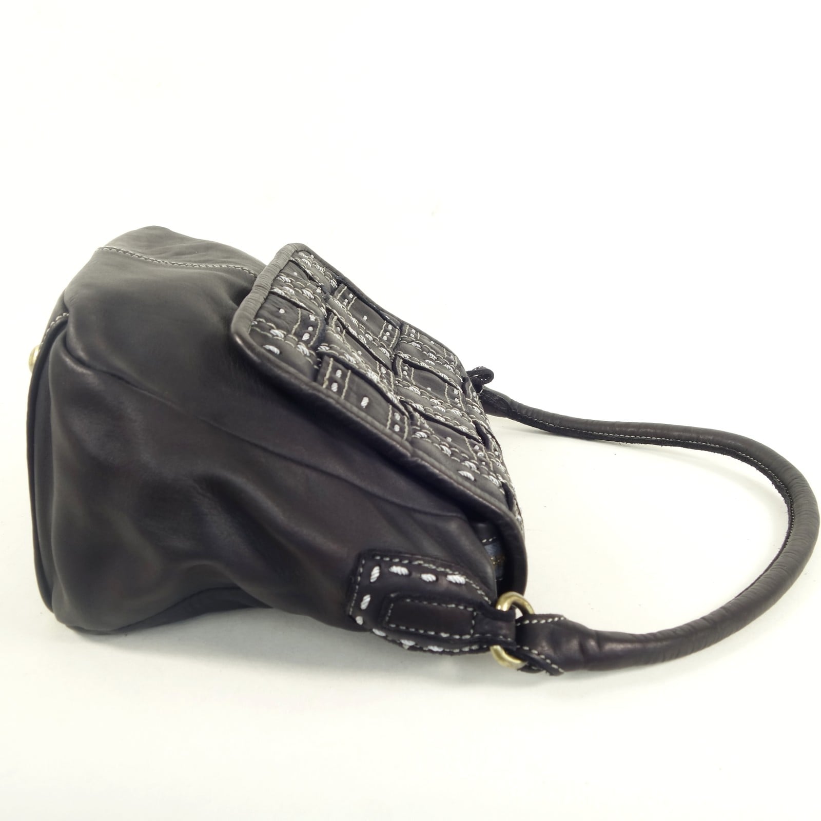 Esprit Cuir Lara besace cuir noir bohème