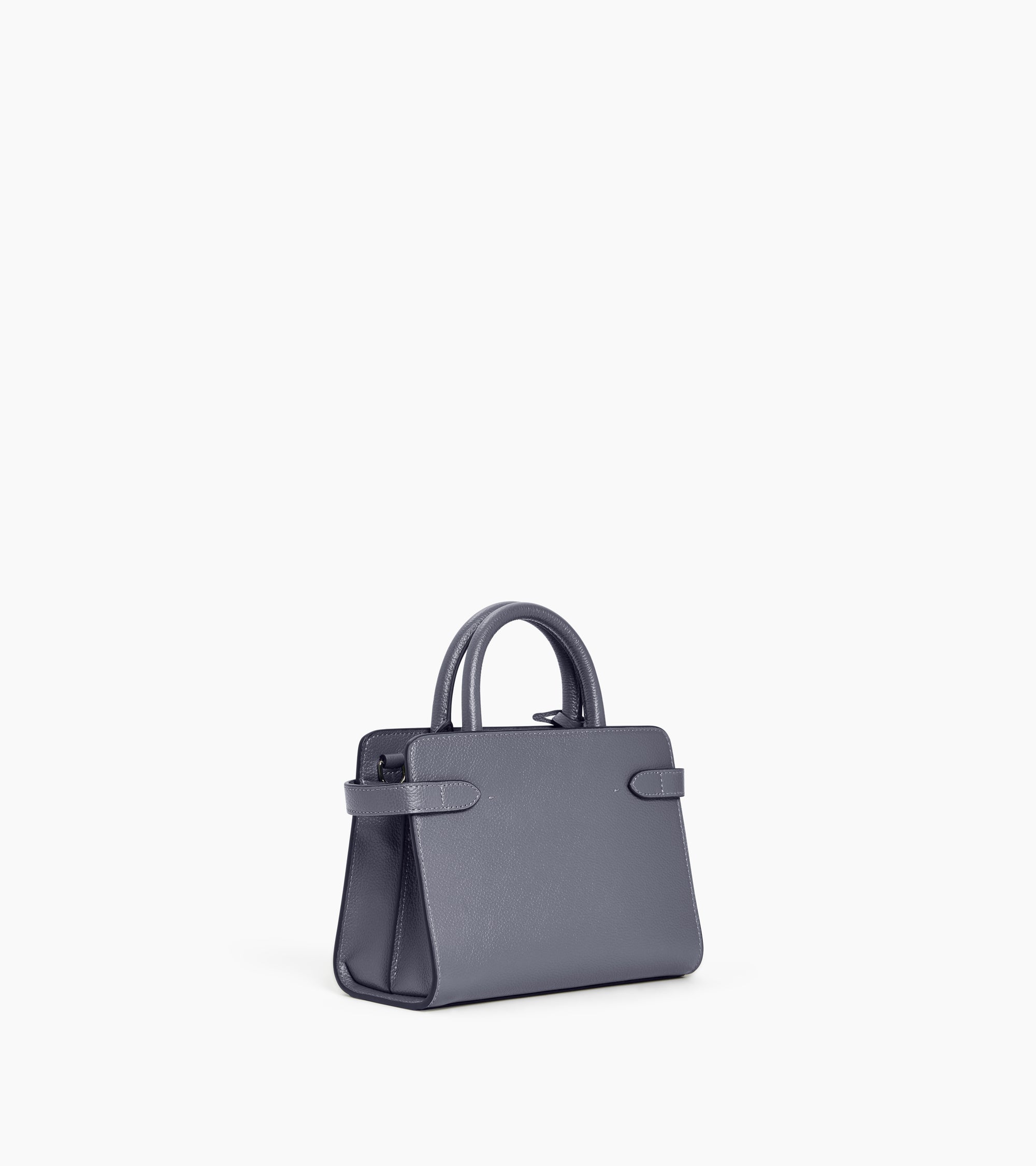 Le Tanneur Emilie petit sac à main cuir grainé bleu