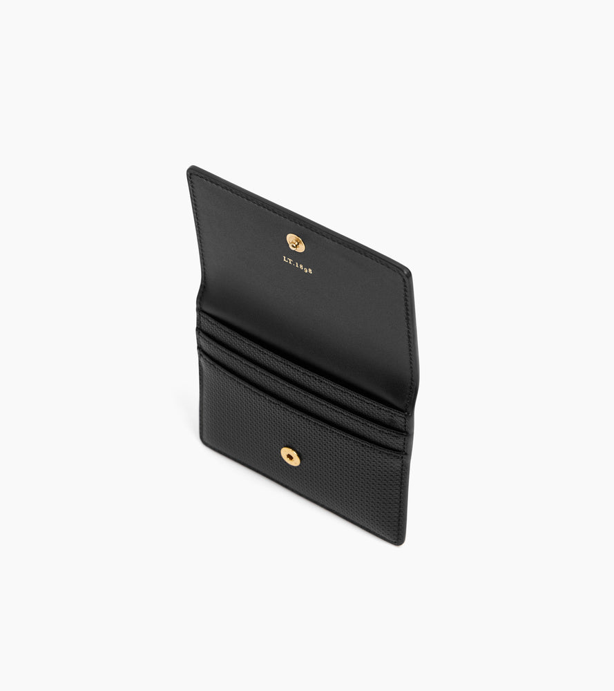 Le Tanneur Emilie porte-cartes cuir Black rabat
