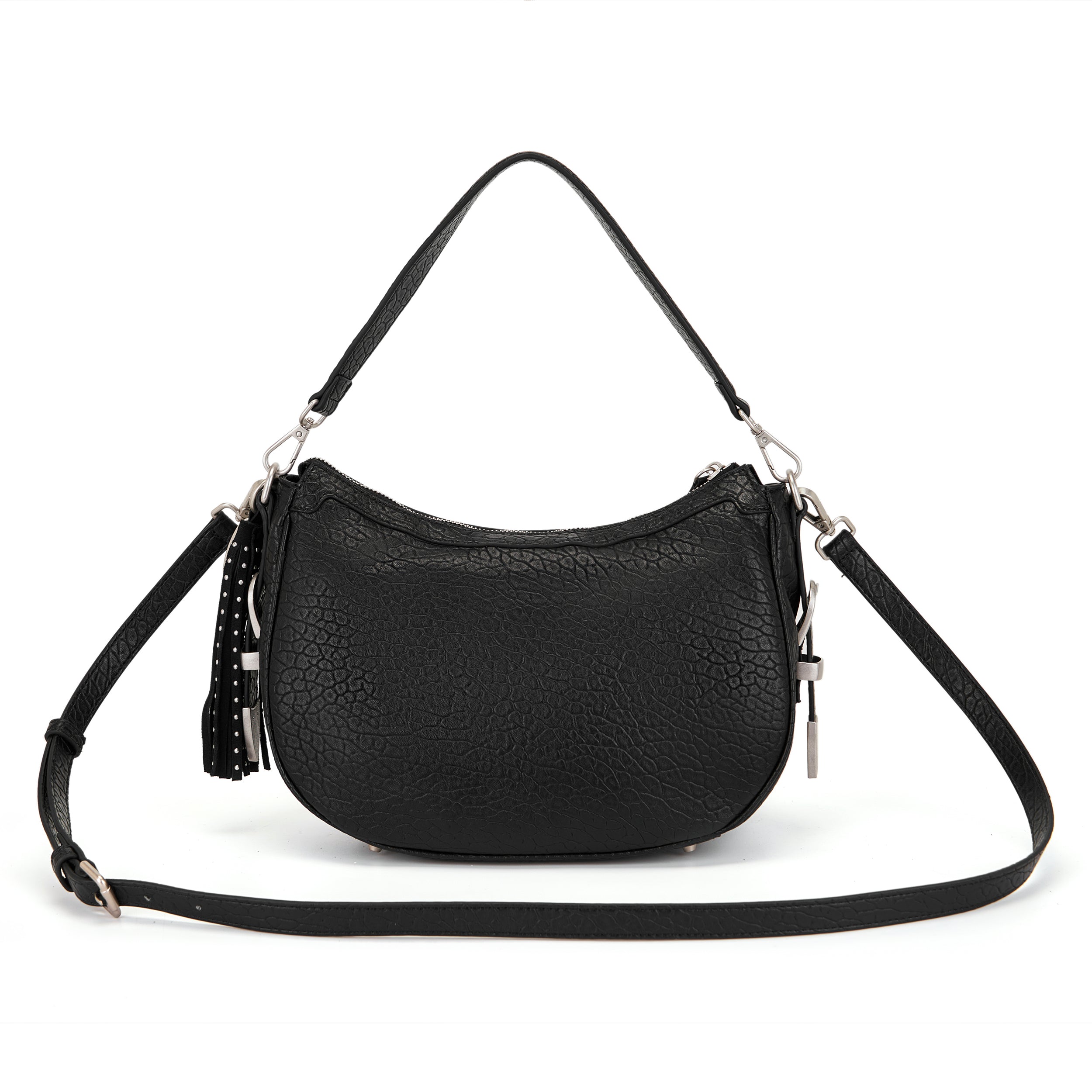 La Carrie Monterrey sac bandoulière noir clouté