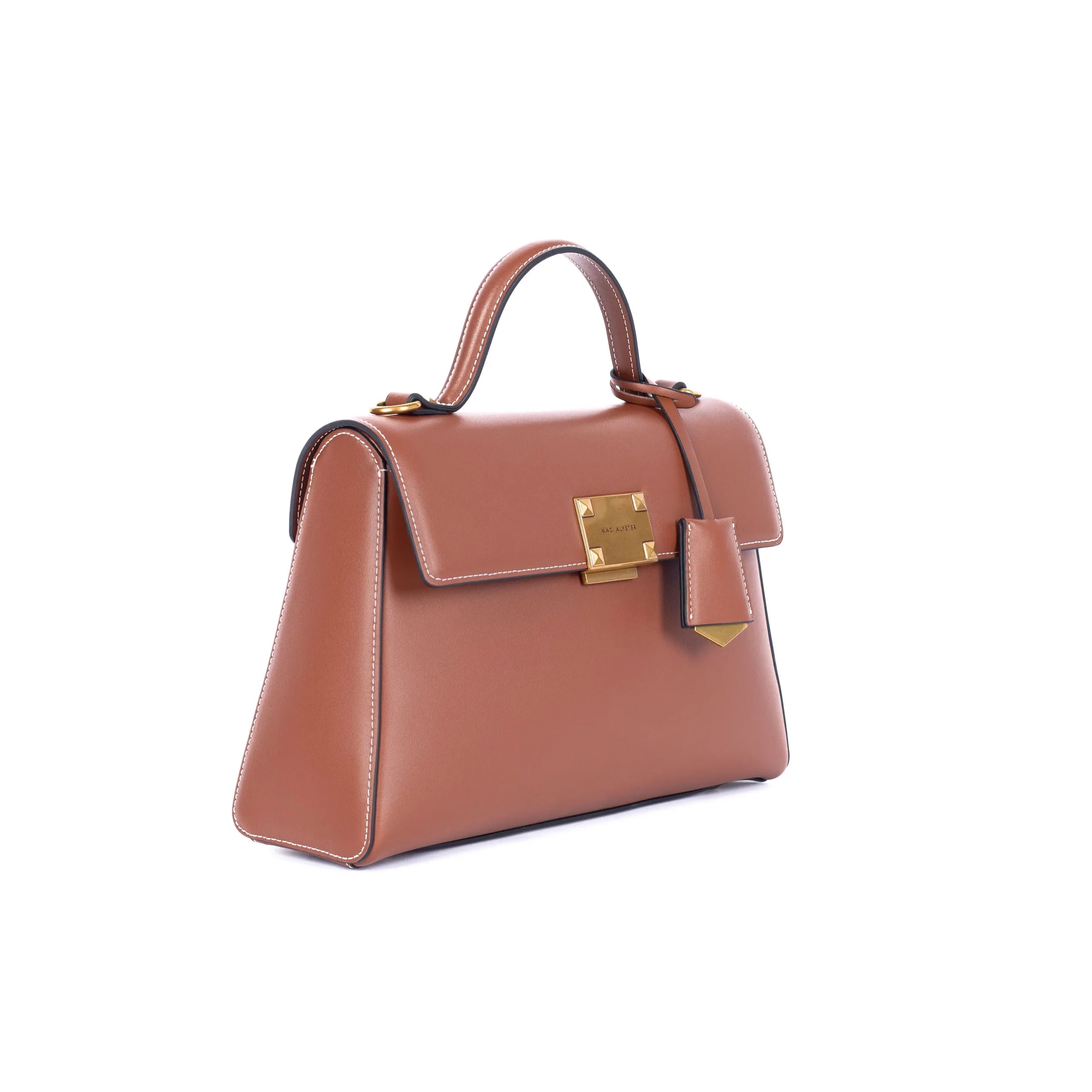 MAC ALYSTER Mélyssa sac à main cuir Camel 30 cm