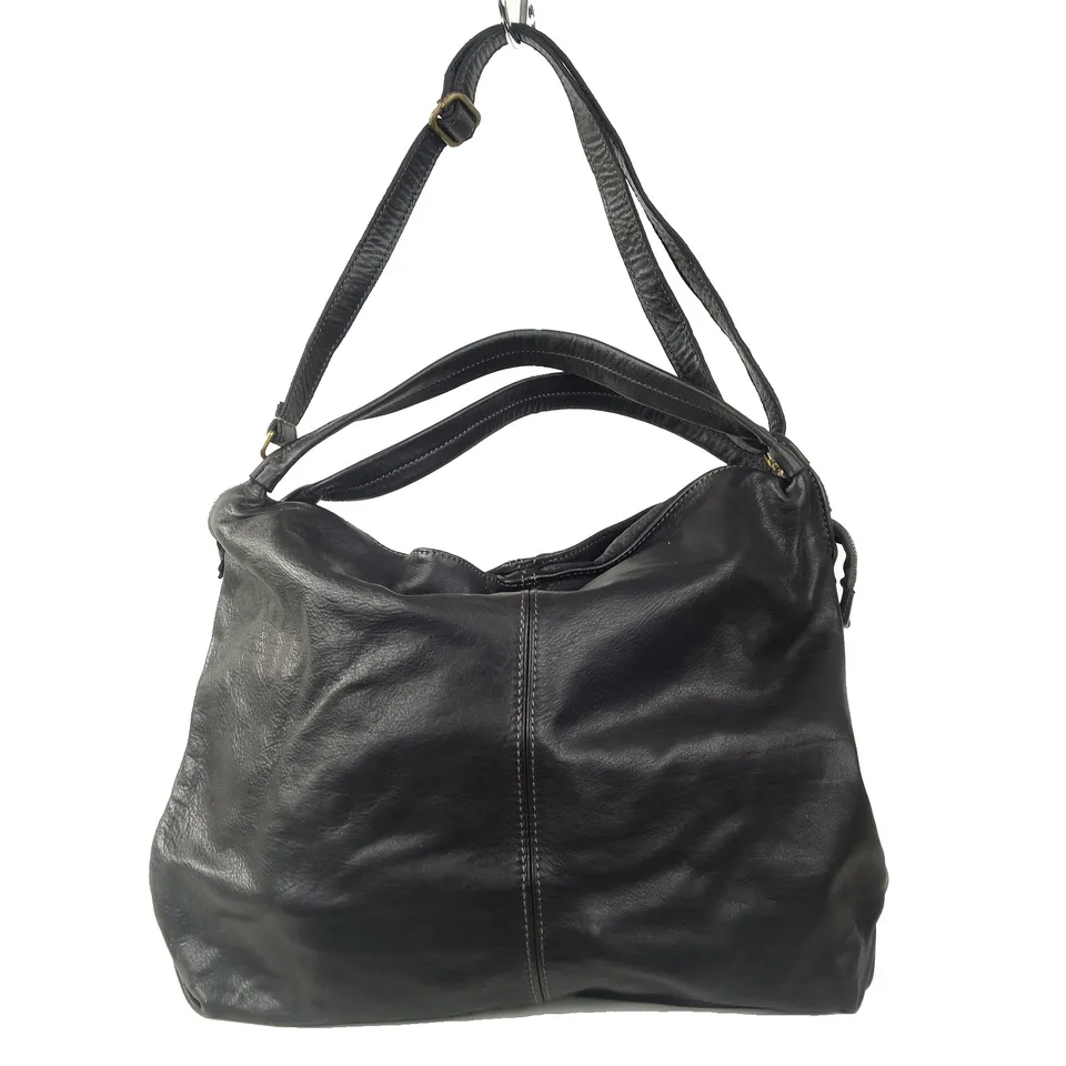 Esprit Cuir Olympia grand sac cuir noir A4