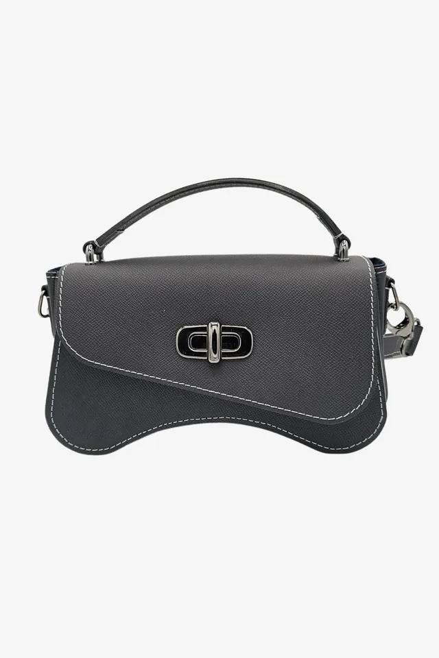 Nodie's L'Iconique sac baguette noir grainé cuir