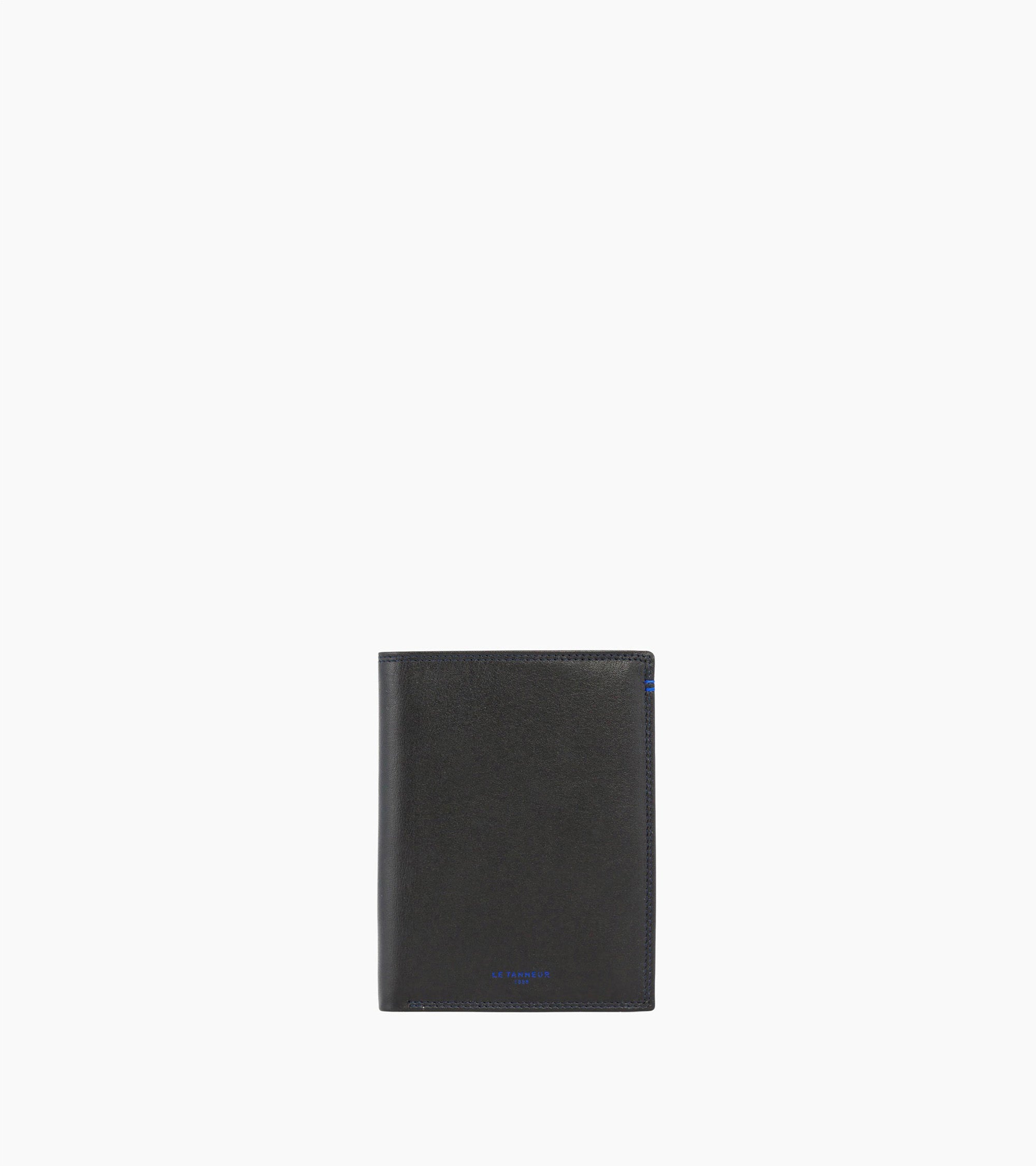 Le Tanneur Martin grand portefeuille cuir noir 2 volets