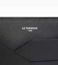 Le Tanneur Gaston pochette cuir grainé à dragonne