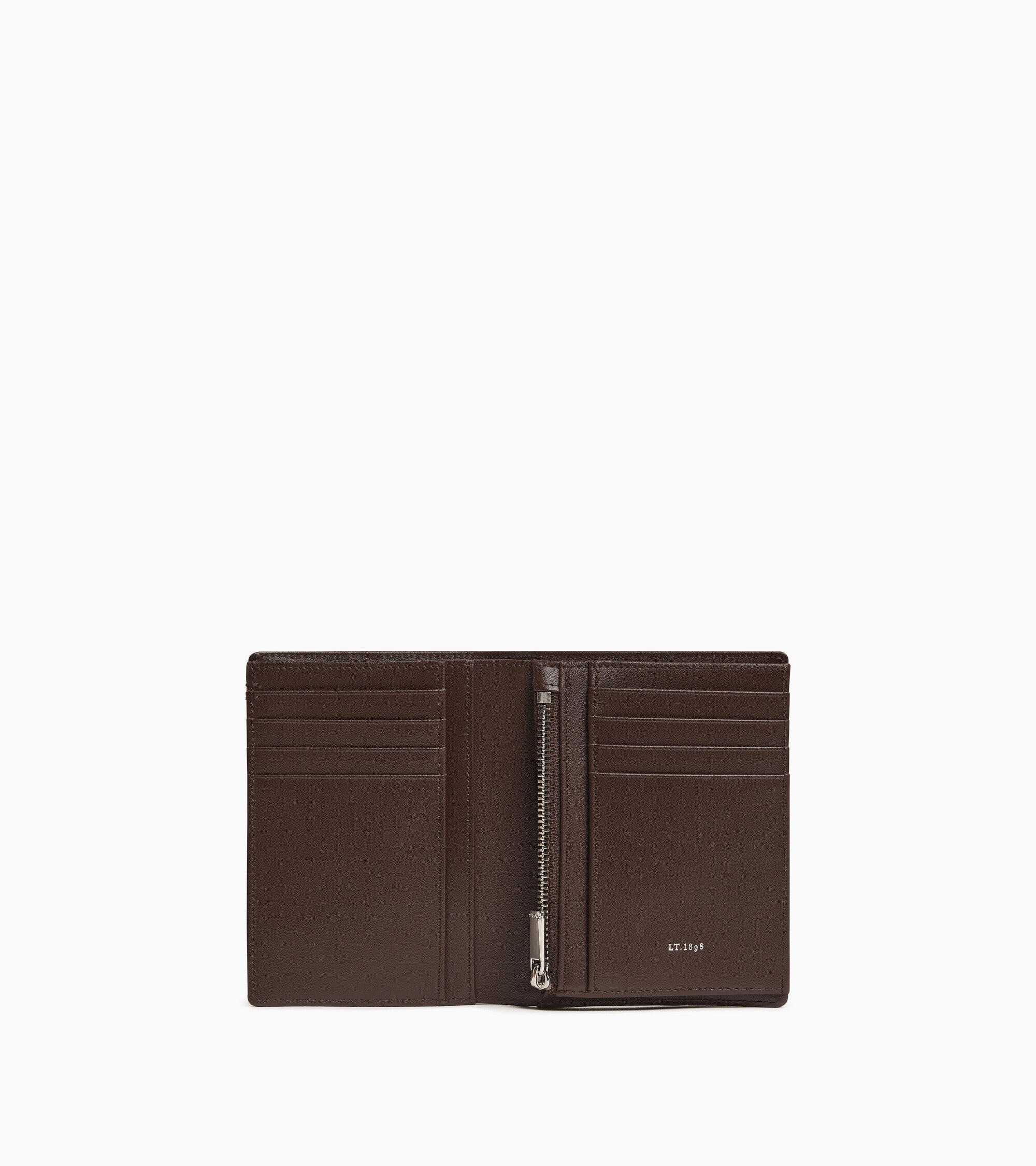 Le Tanneur Lucien portefeuille vertical cuir T Marron Arabica