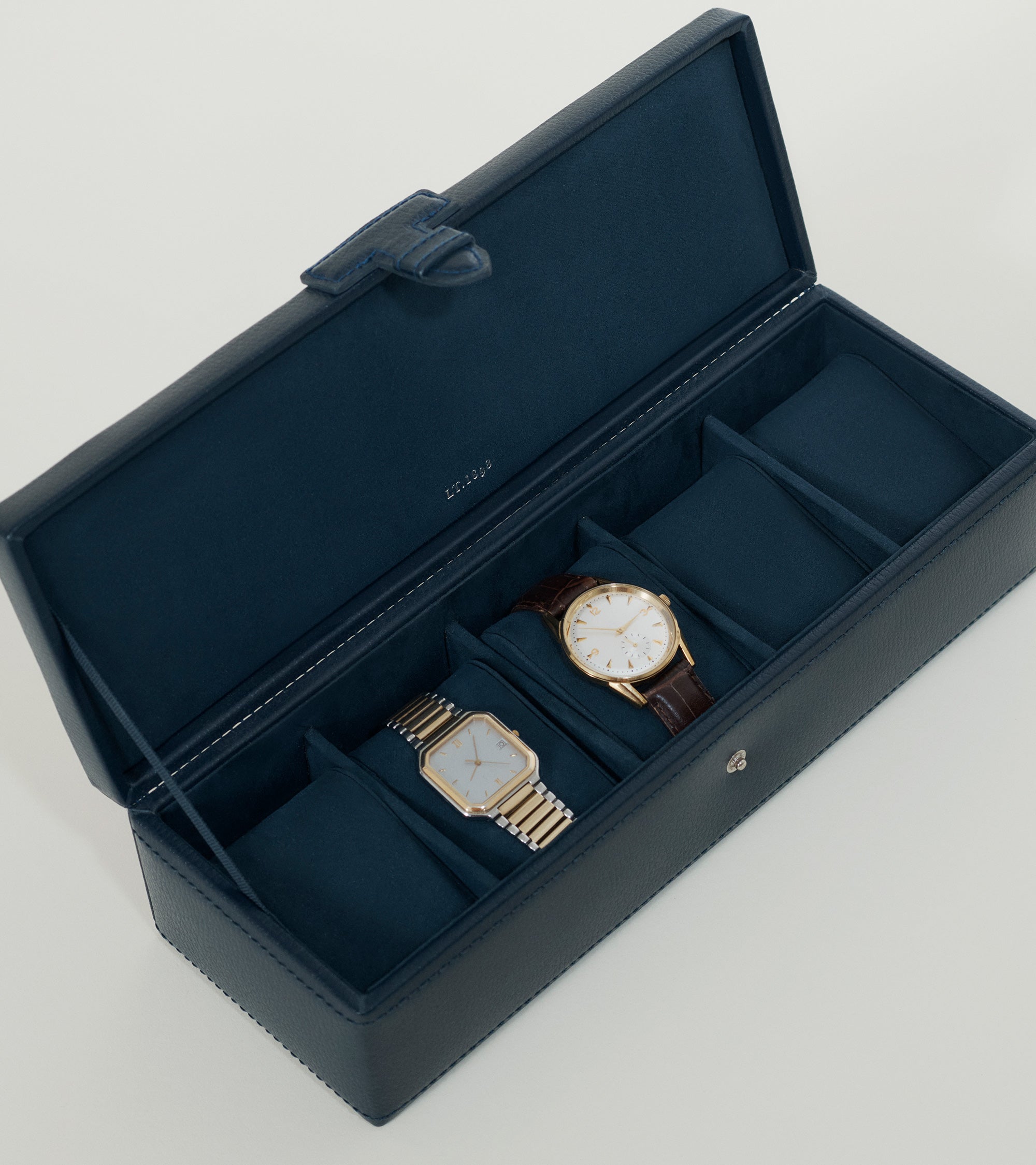 Le Tanneur Coffret 5 montres cuir Twilight Blue velours
