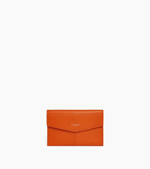 Le Tanneur Charlotte pochette cuir lisse moyen