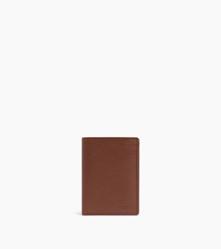 Le Tanneur Charles portefeuille vertical zippé cuir grainé