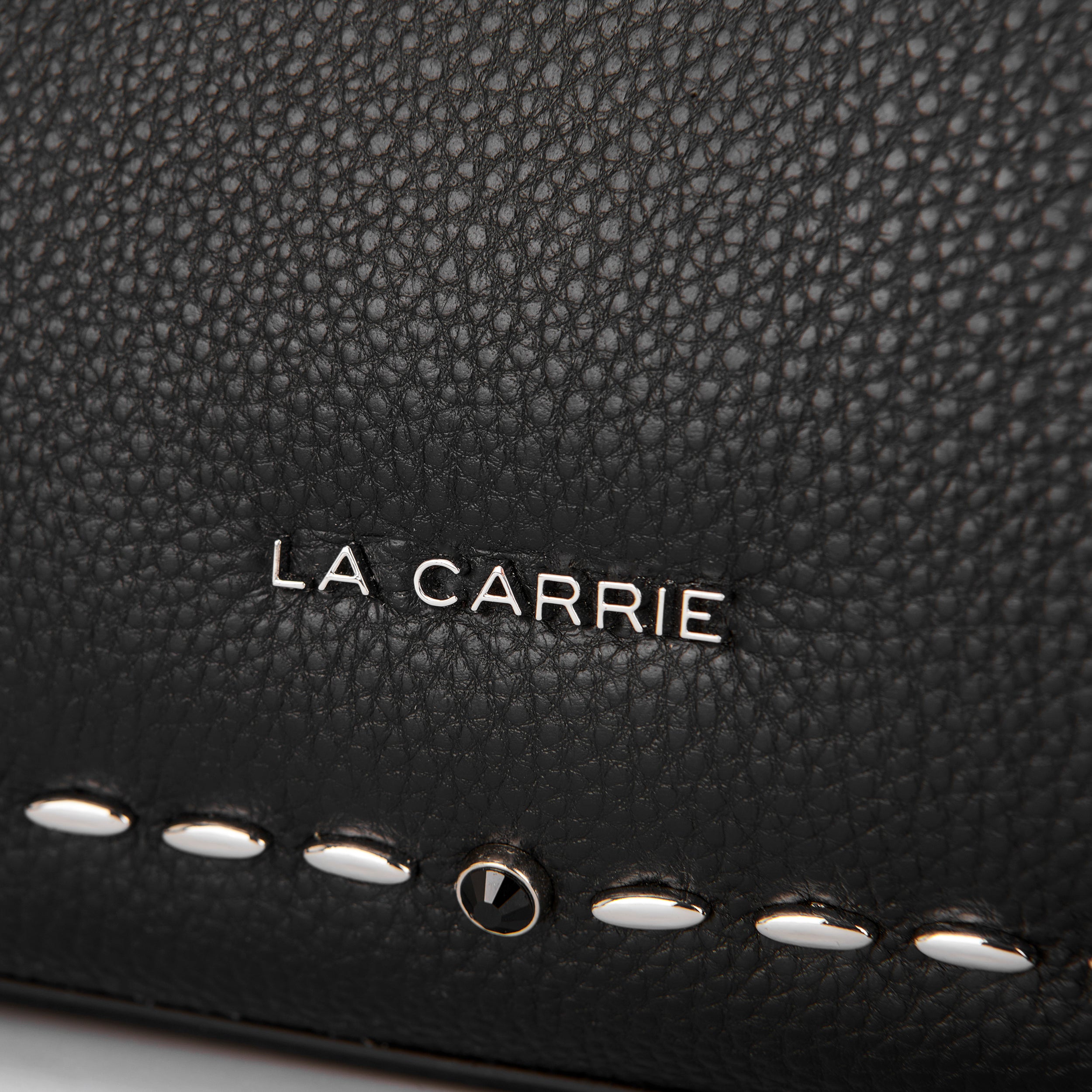 La Carrie Rock sac shopping cuir noir chaîne