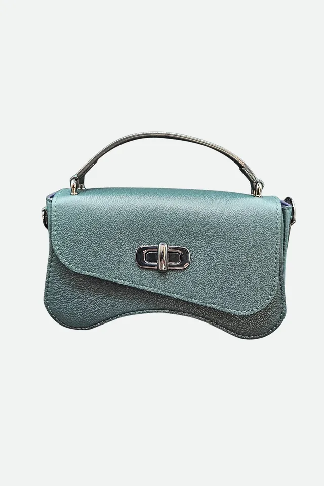 Nodie's Sacs forme baguette L'iconique sac baguette vert sapin cuir