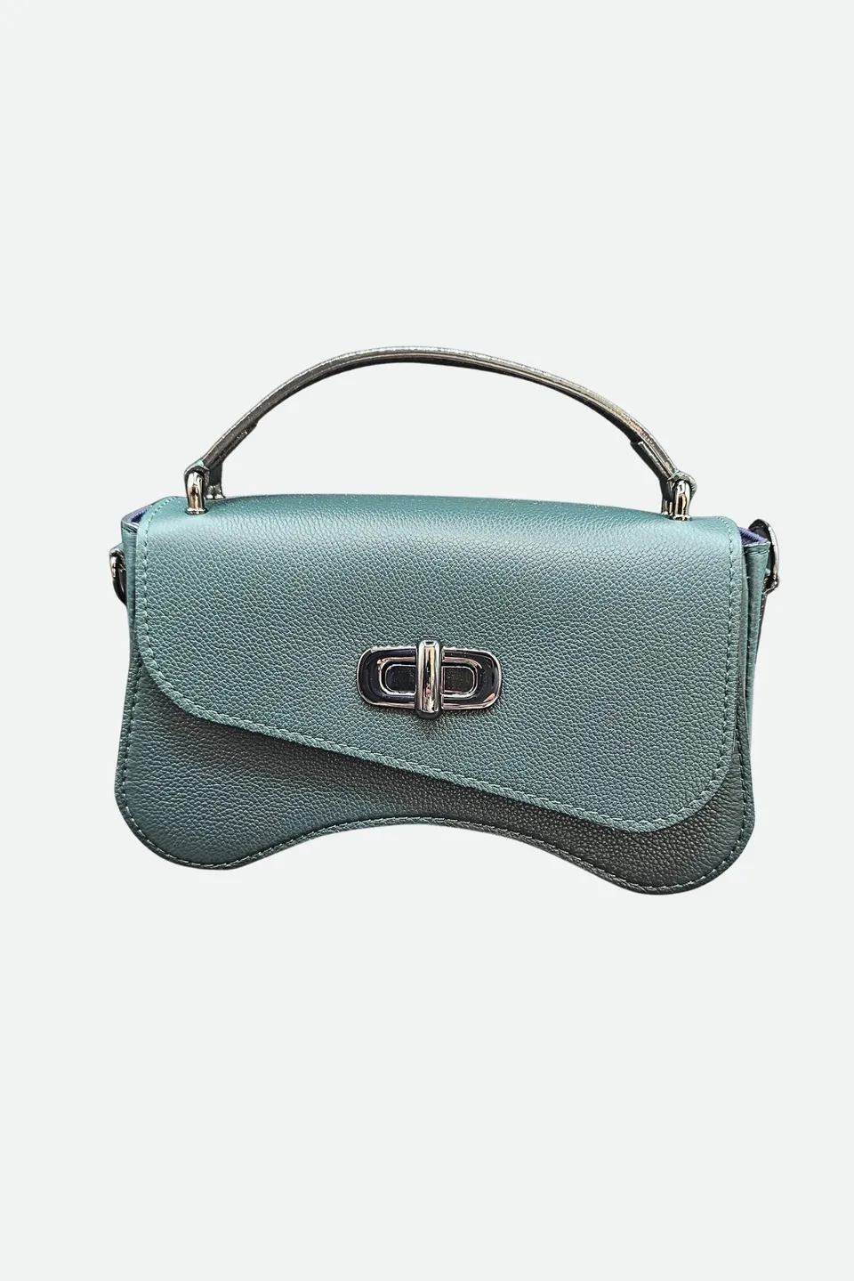 Nodie's Sacs forme baguette L'iconique sac baguette vert sapin cuir