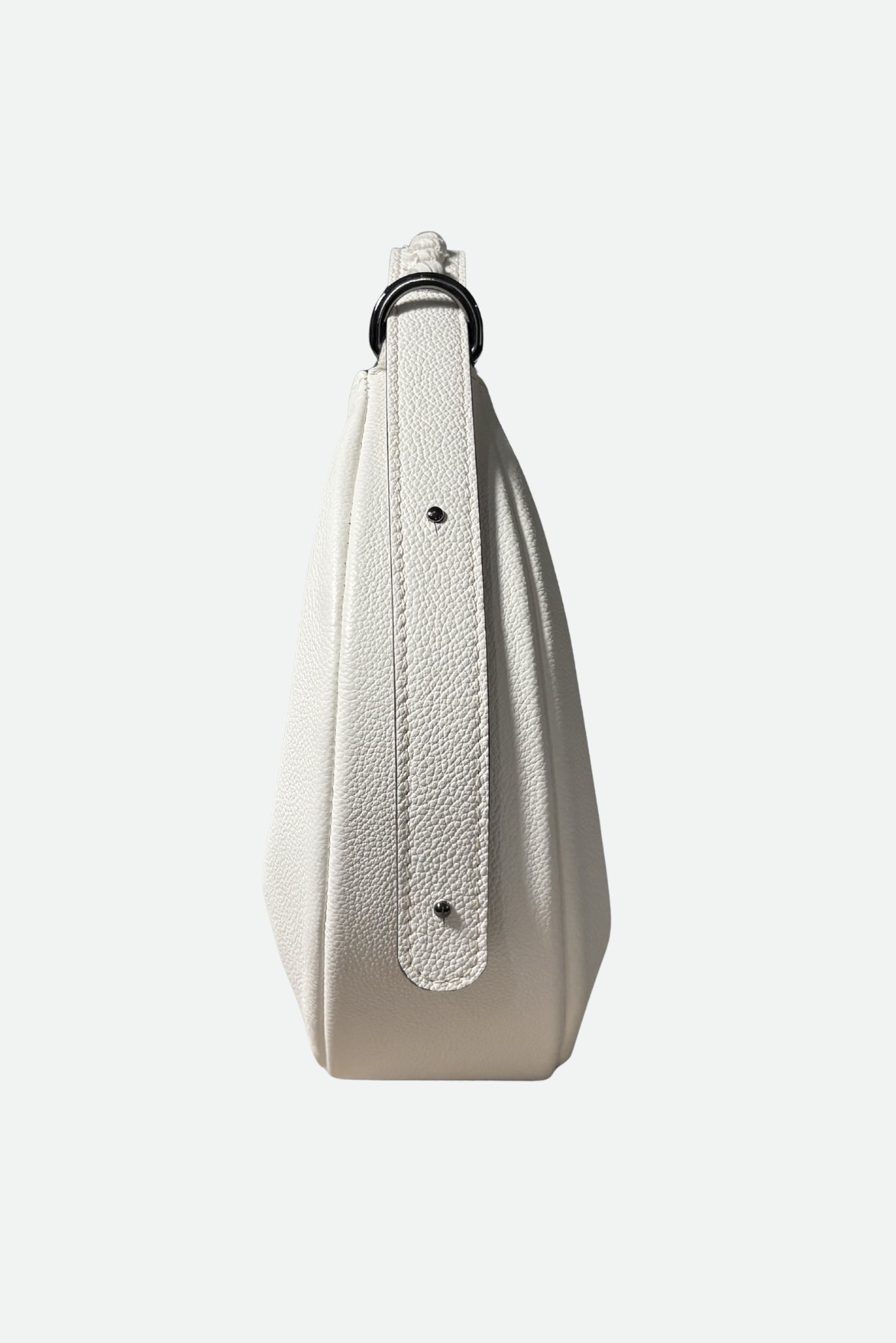 Nodie's Nouvelle Lune Blanc Grainé Sac Hobo Cuir