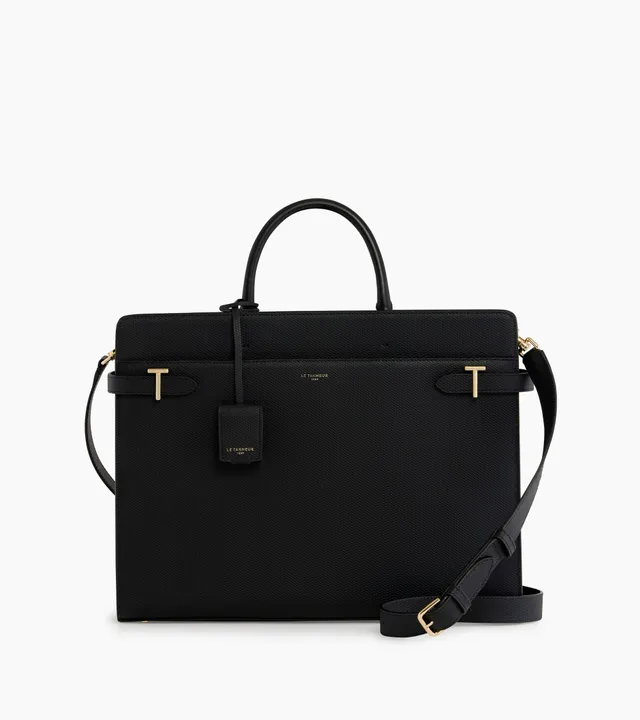Le Tanneur Emilie porte-documents cuir 15" noir Black