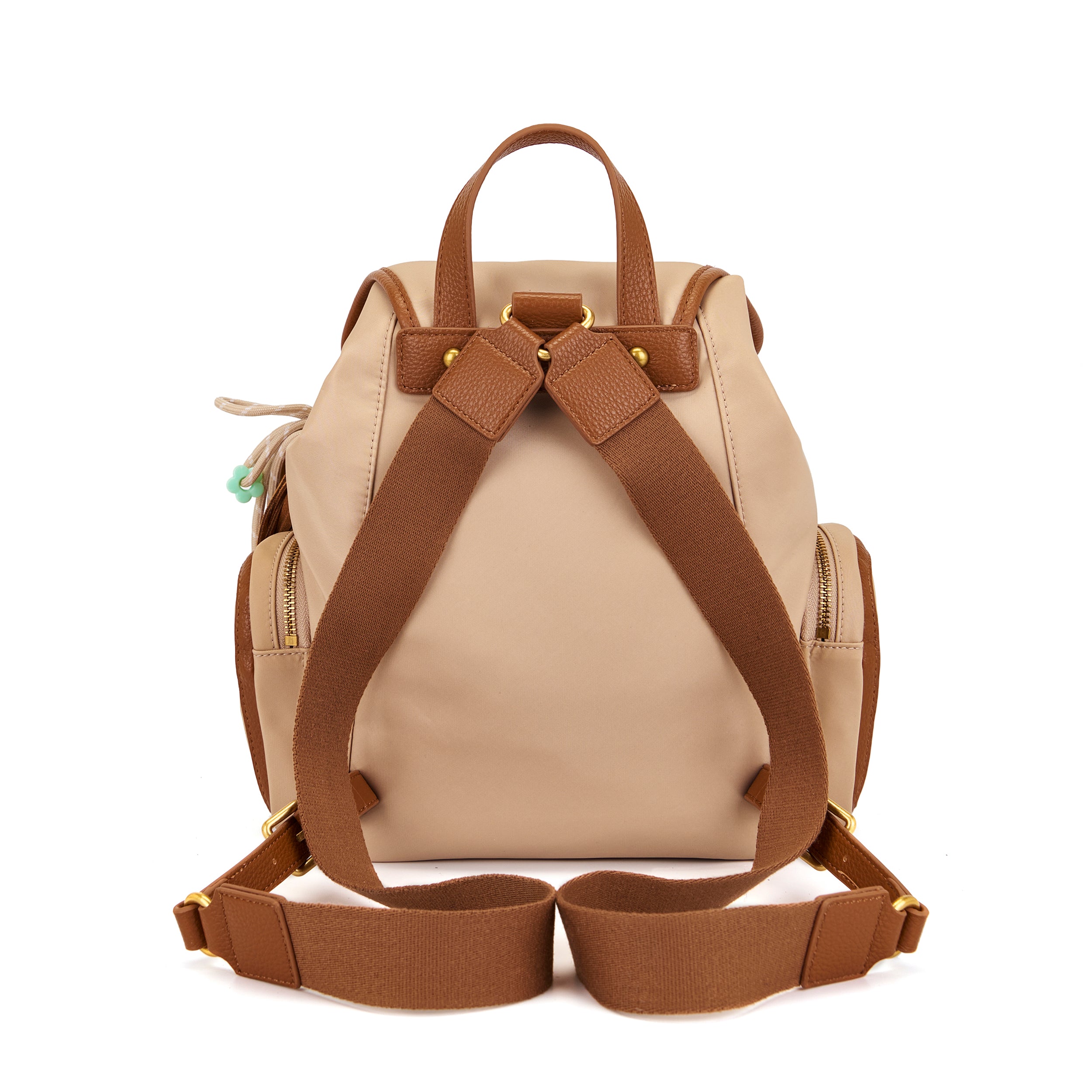 La Carrie Dark Wave sac à dos beige nylon
