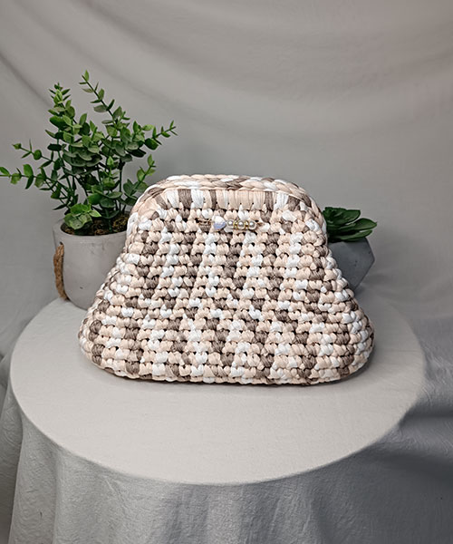 Takiri Mona TK1034 sac à main blanc marron crème