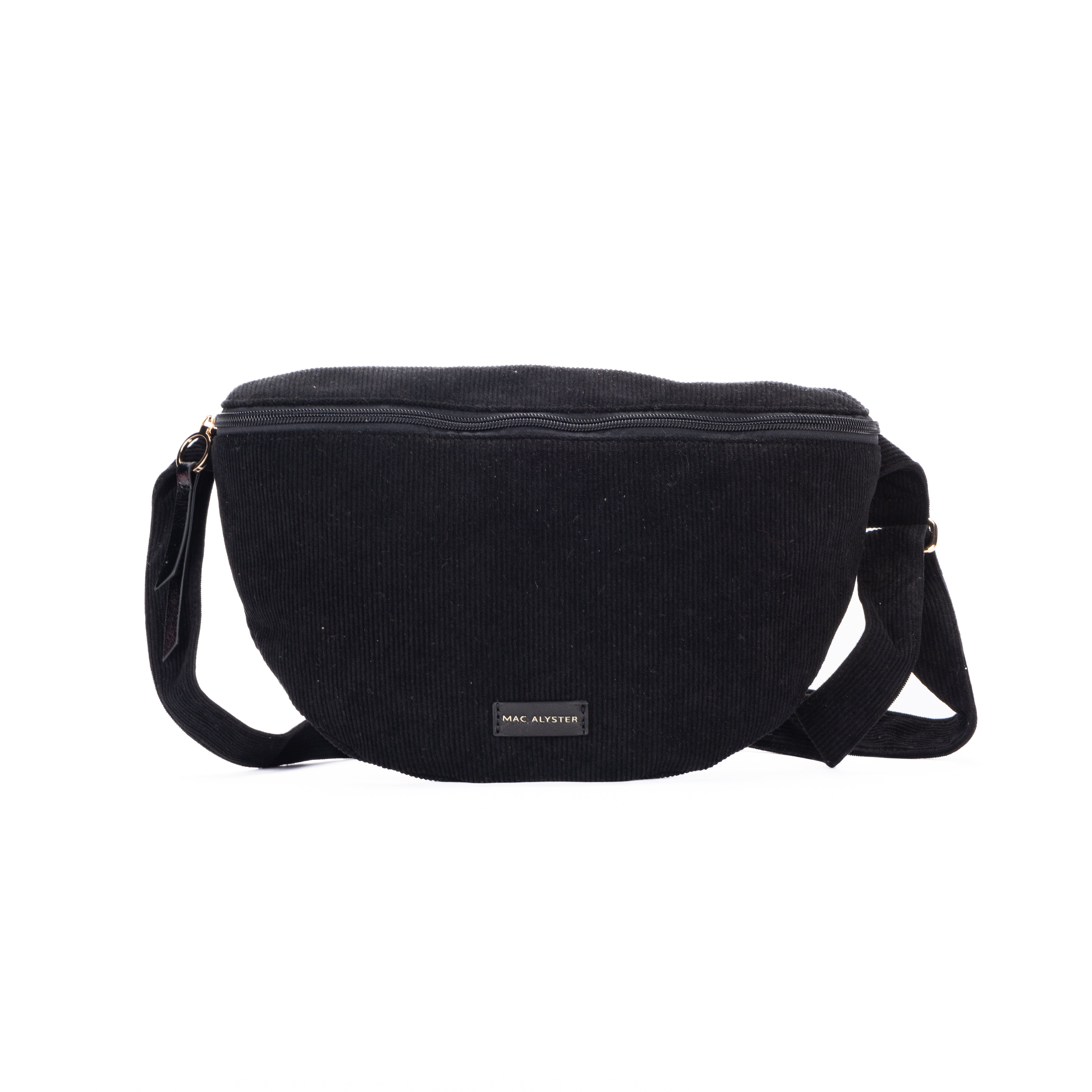 MAC ALYSTER Côtelé sac banane velours bordeaux