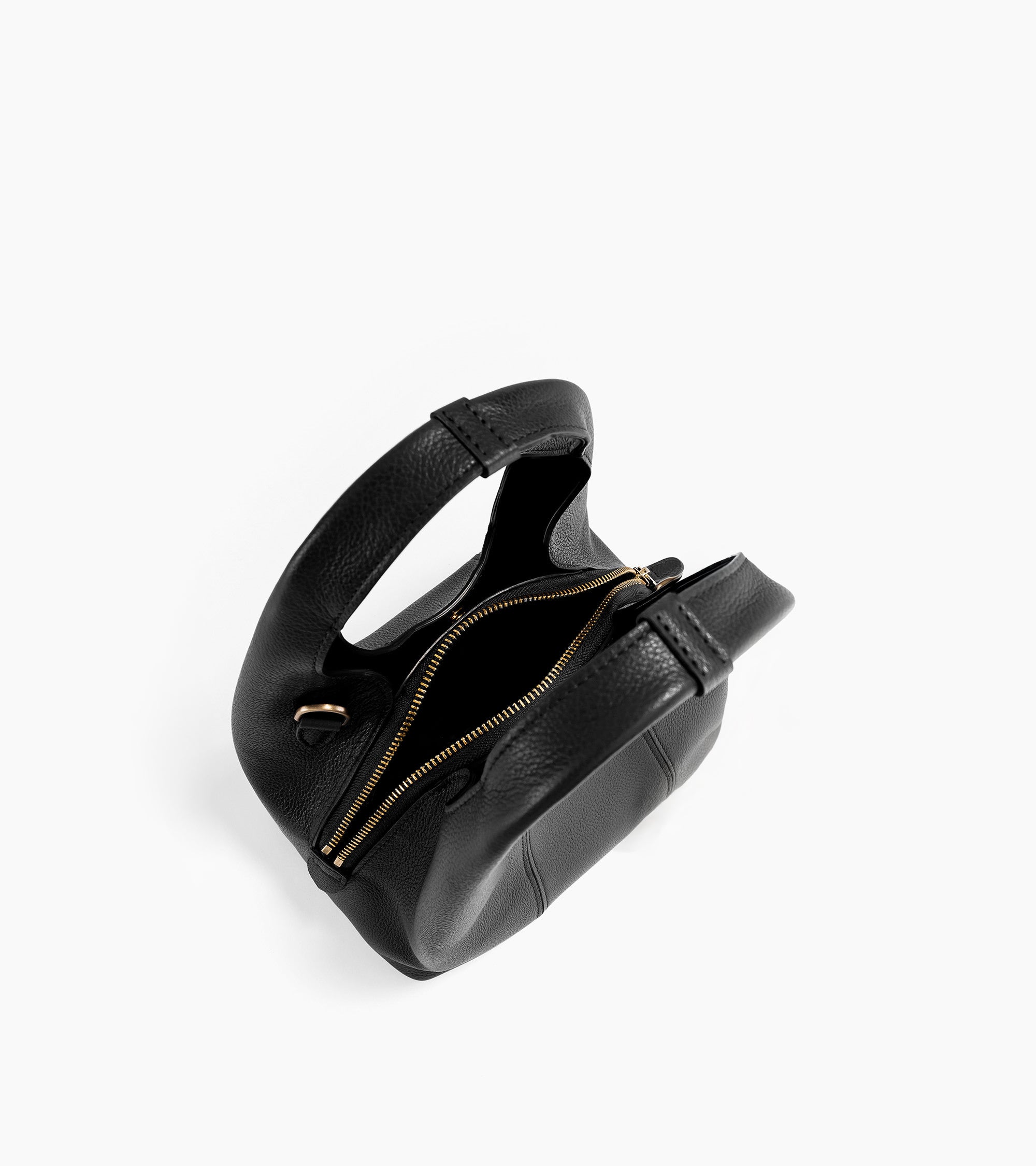 Le Tanneur Juliette Petit sac à main cuir grainé noir
