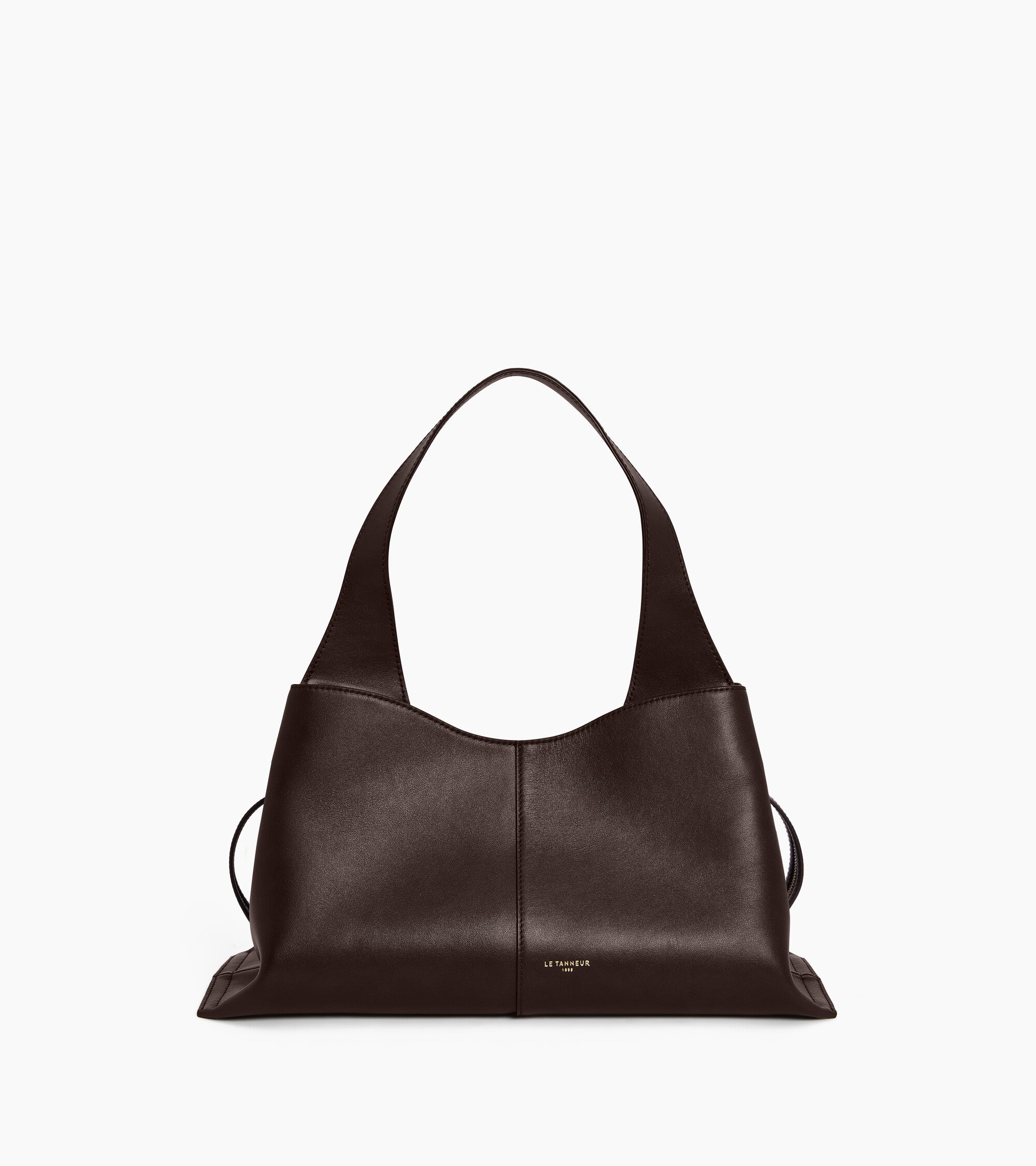 Le Tanneur Félicie petit sac à main cuir lisse marron arabica