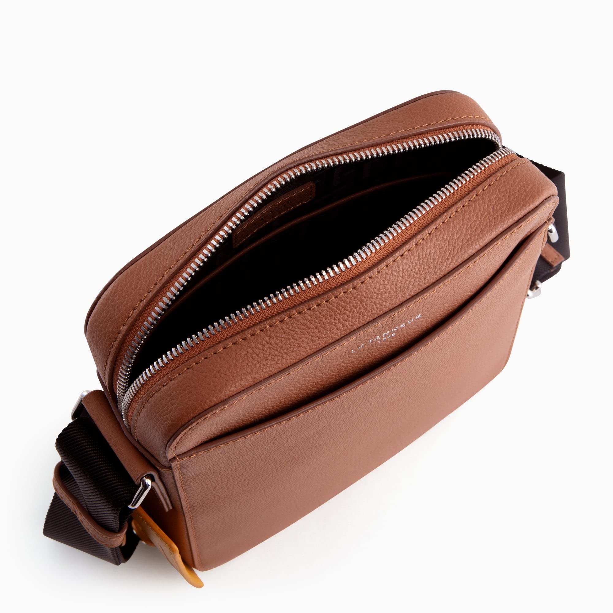 Le Tanneur Emile sac bandoulière cuir grainé homme