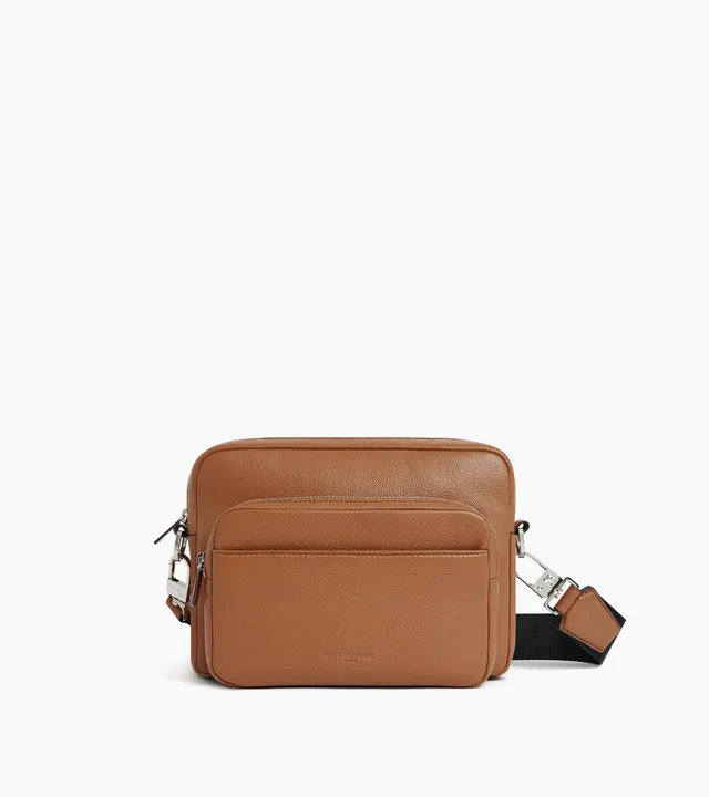 Le Tanneur Marceau sac bandoulière cuir grainé marron