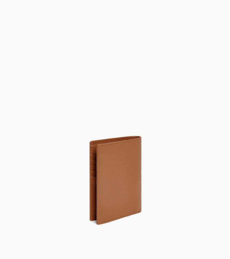 Le Tanneur Charles portefeuille cuir grainé marron Tan