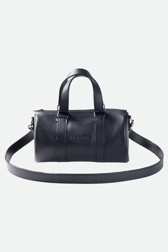 Nodie's Jim cuir noir lisse sac bowling noir