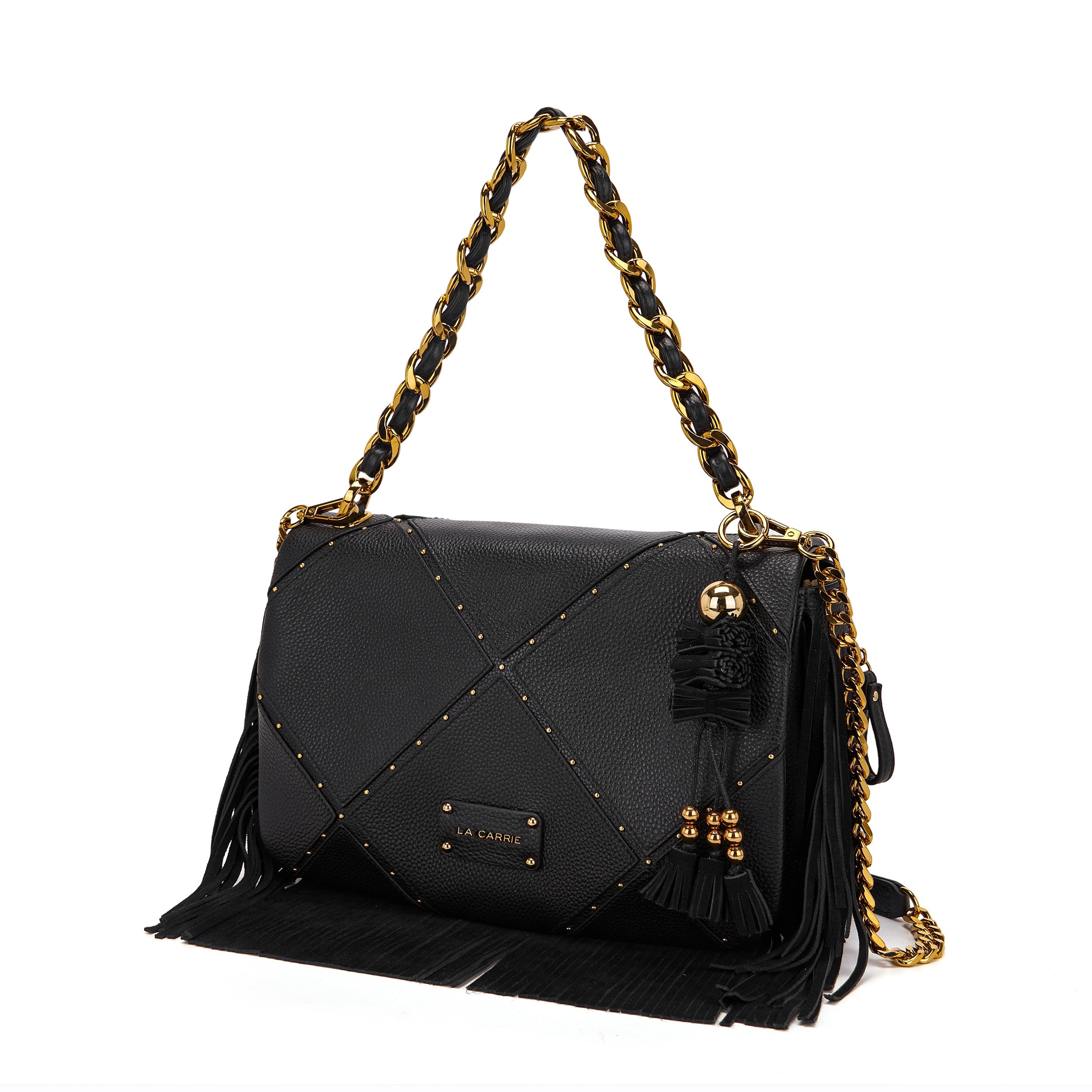 La Carrie Isabel sac bandoulière noir 35x15x29cm
