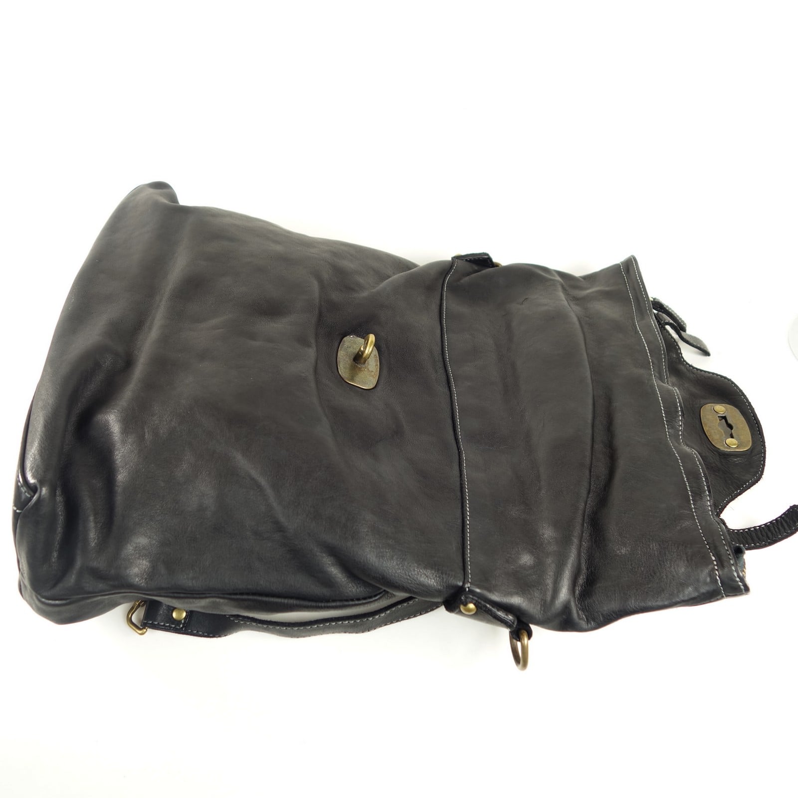 Collection Esprit Cuir Basile sac à dos cuir noir vintage