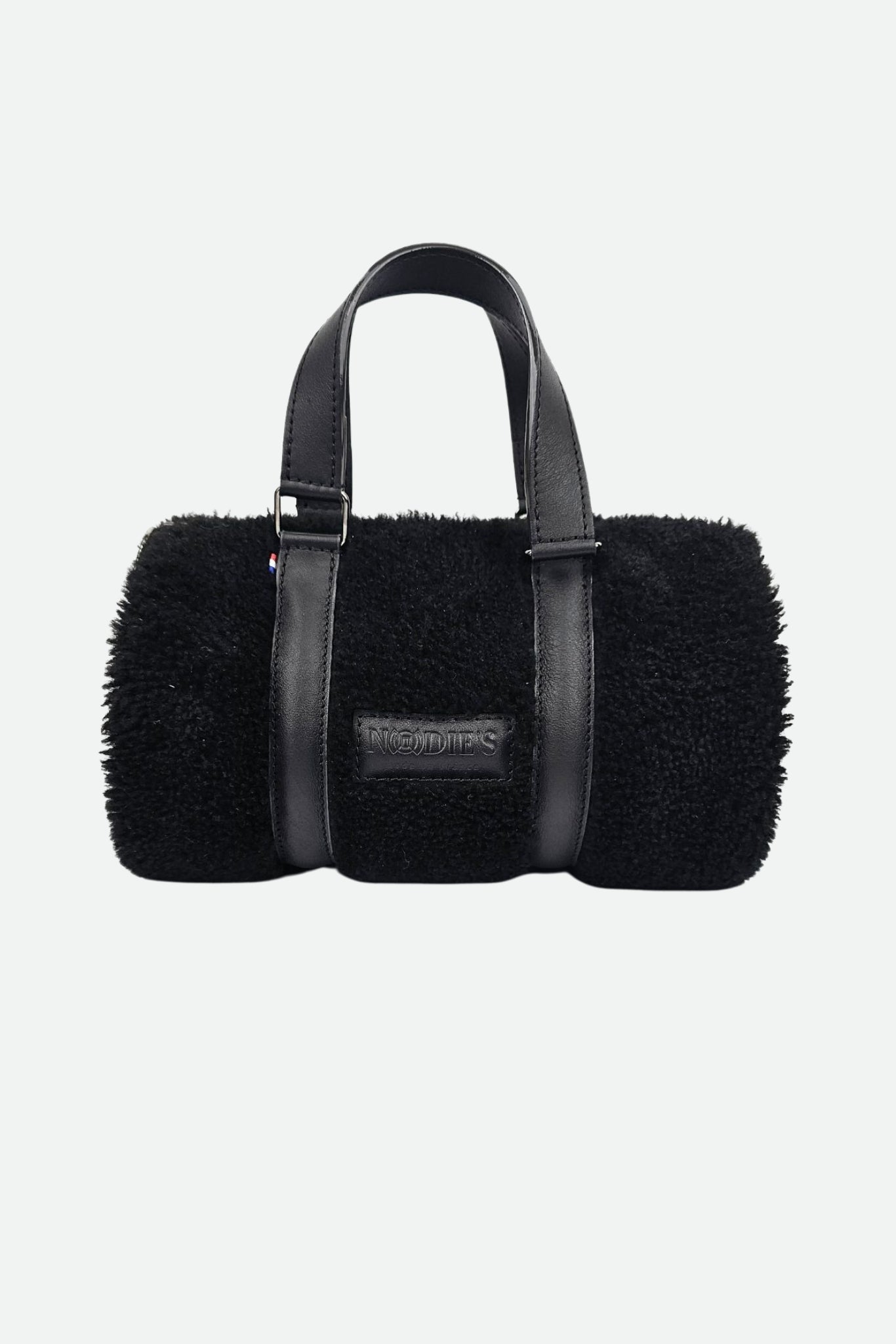Nodie's Jim sac bowling cuir agneau teddy noir