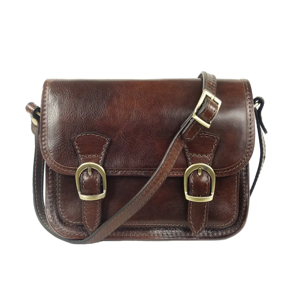 Collection Esprit Cuir ELANIA mini sac bandoulière marron