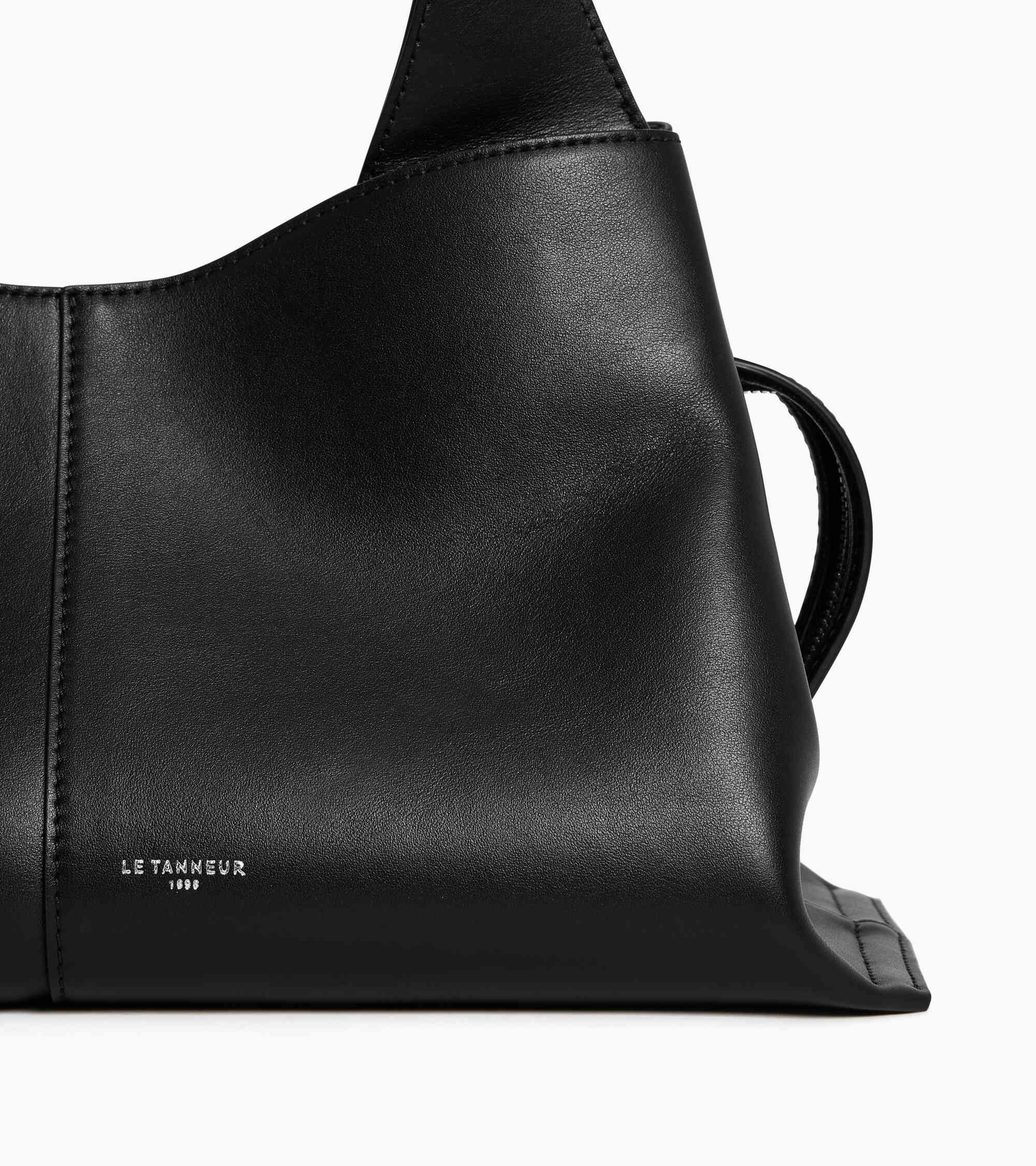 Le Tanneur Félicie petit sac cuir lisse noir