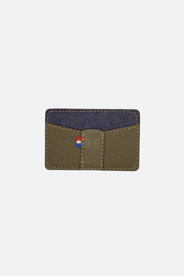 Nodie's Marius kaki grainé porte-cartes kaki