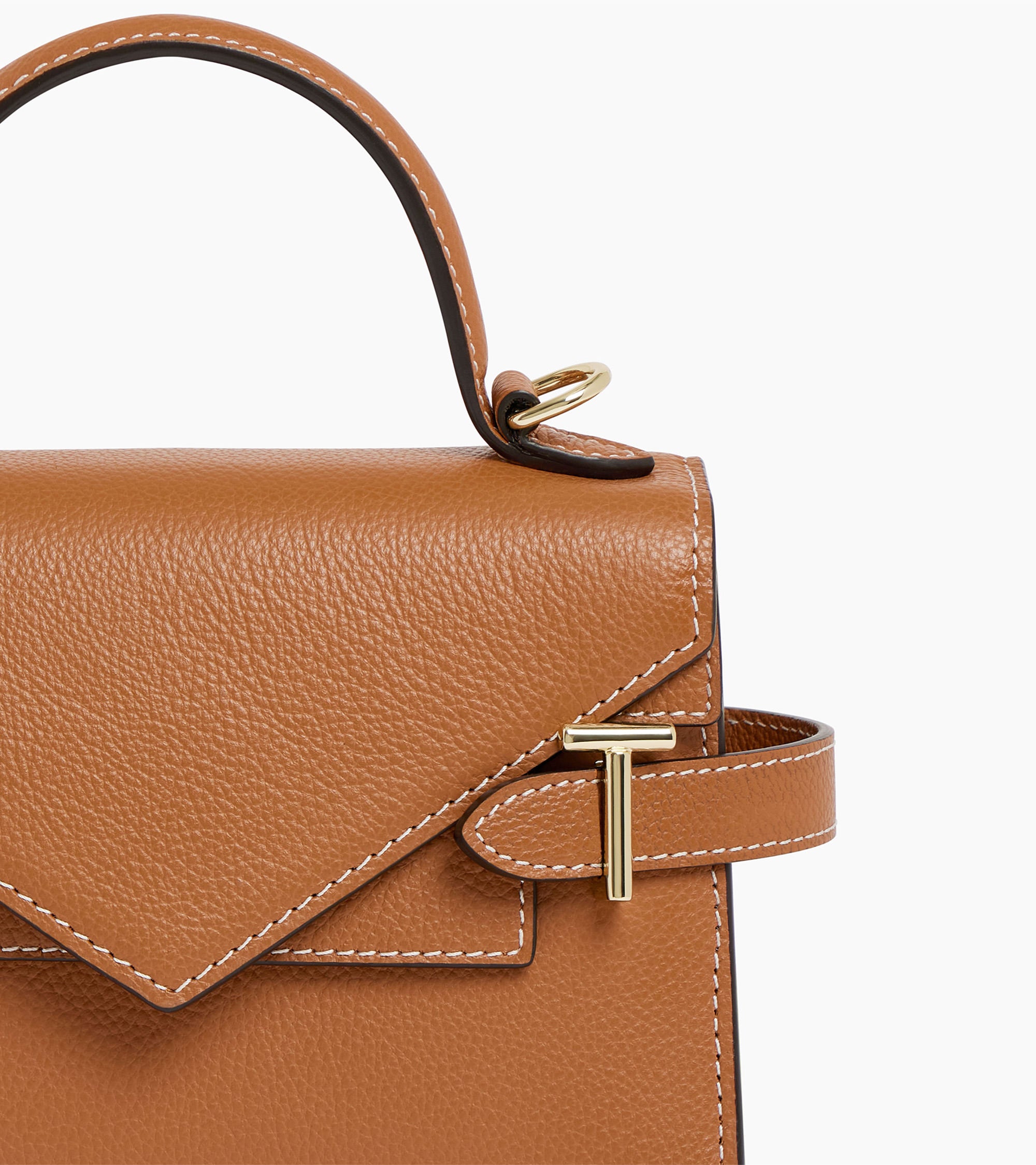 Le Tanneur Emilie petit sac cuir grainé marron