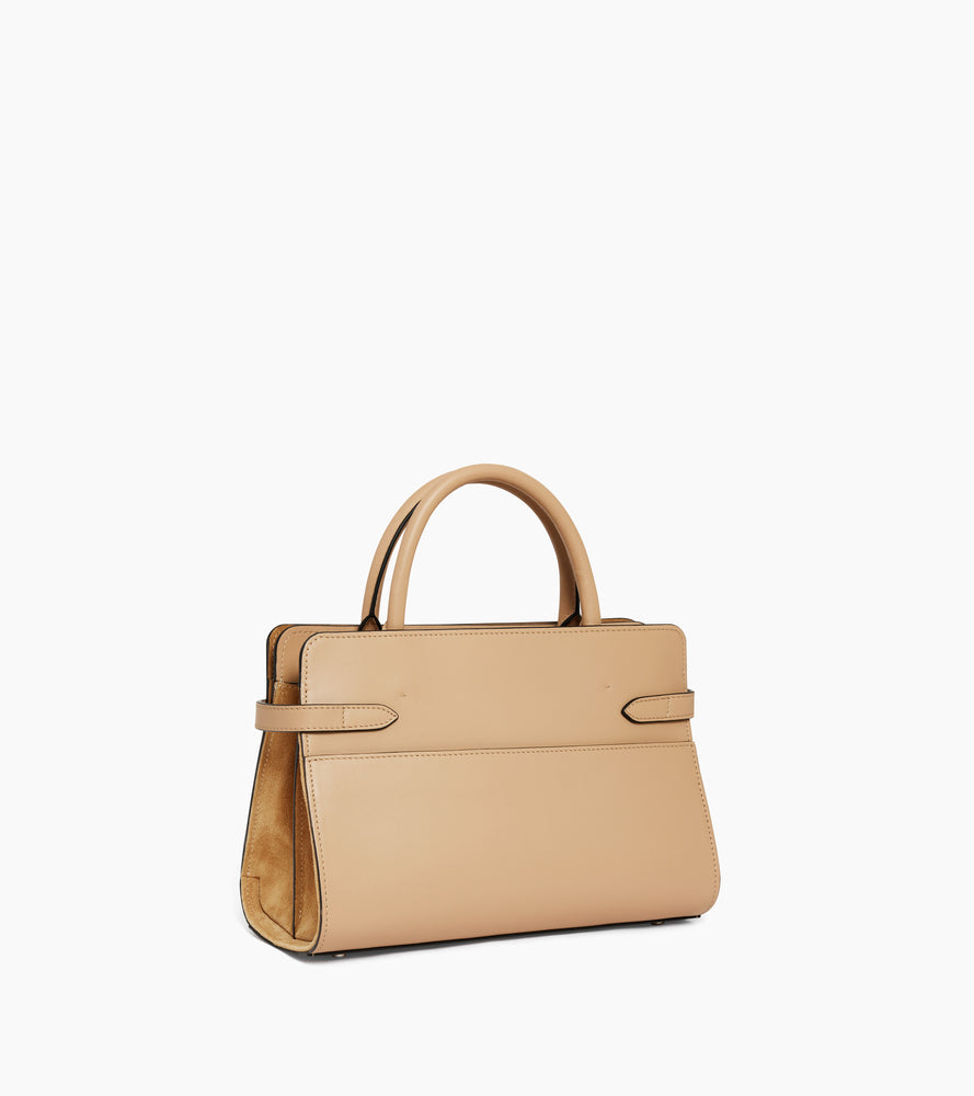 Le Tanneur Emie sac à main cuir lisse nubuck Desert