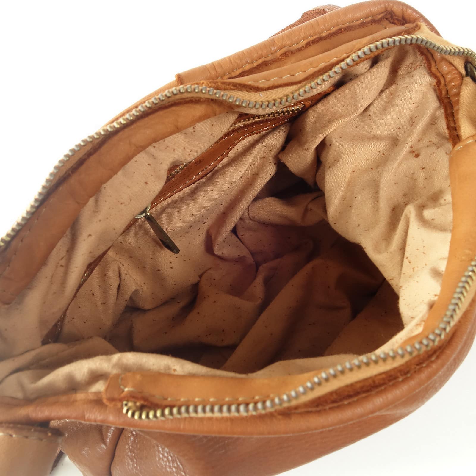 Collection Esprit Cuir Klara sac besace cuir camel
